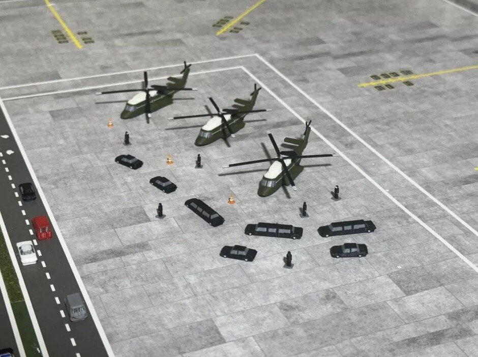 Jetset Models Scale x3 VH92-A Patriot Marine One Helicopters