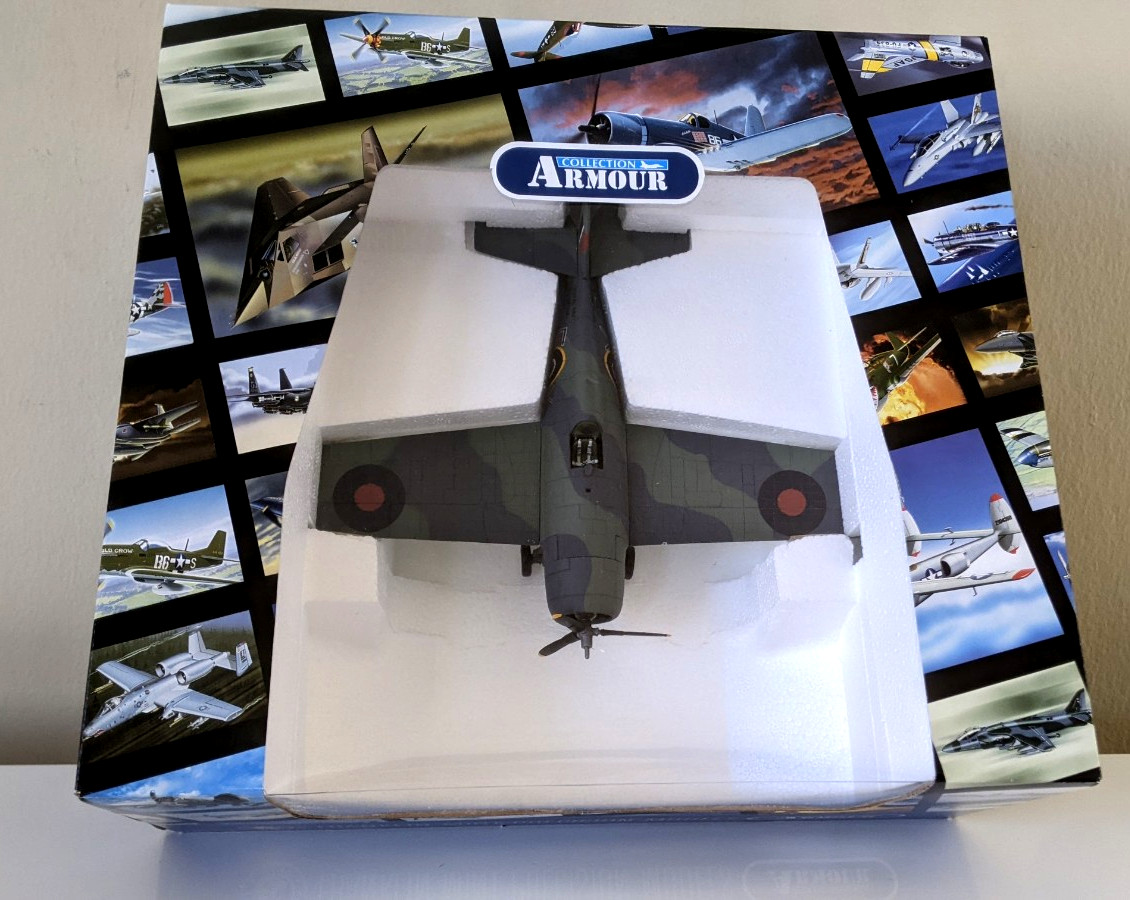 Franklin Mint Armour Collection 1:48 Martlet V-UK Fox F4F Wildcat B11E740 – NEW