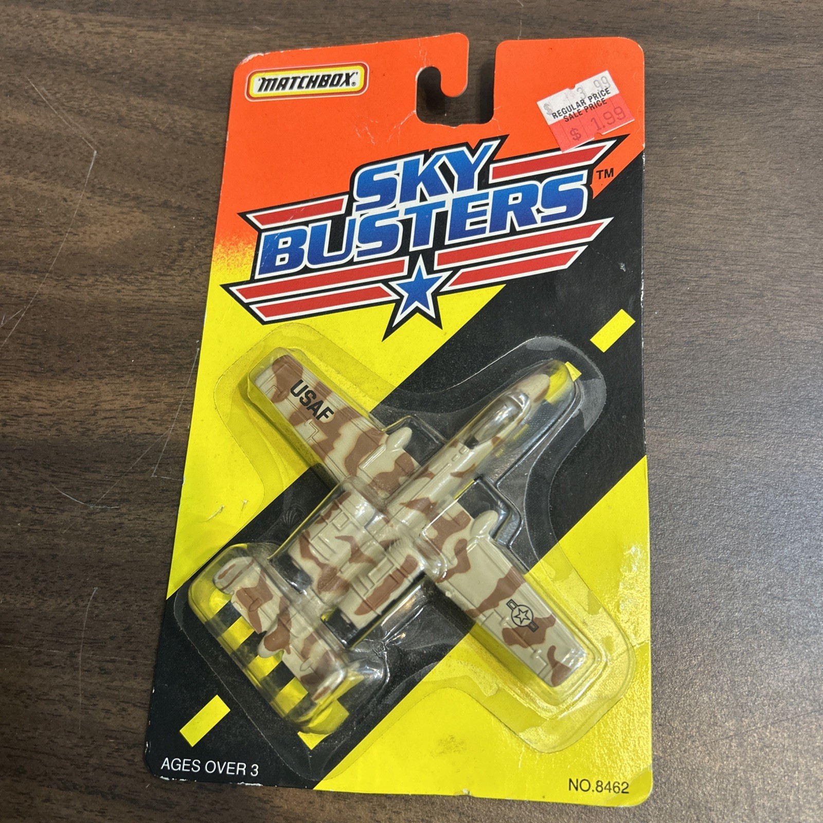 New 1995 Matchbox Sky Busters Diecast Desert Storm A-10 Thunderbolt Warthog USAF