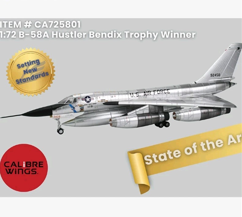 Calibre Wings B-58 Hustler 1:72 Supersonic Bomber Bendix Trophy Winner