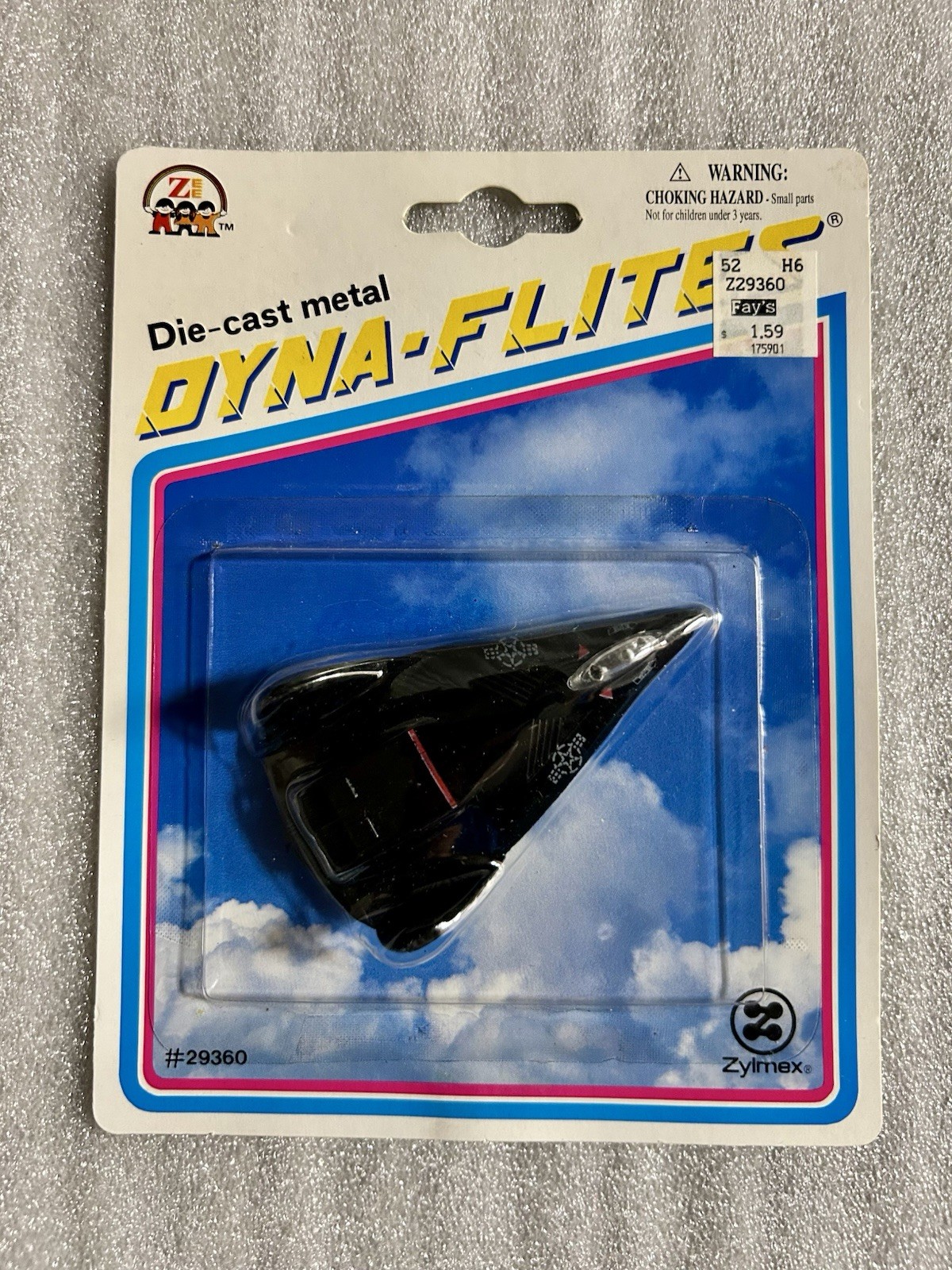 Zylmex Dyna-Flites – A151 Stealth Bomber Jet – Zee Toys NIP Vintage