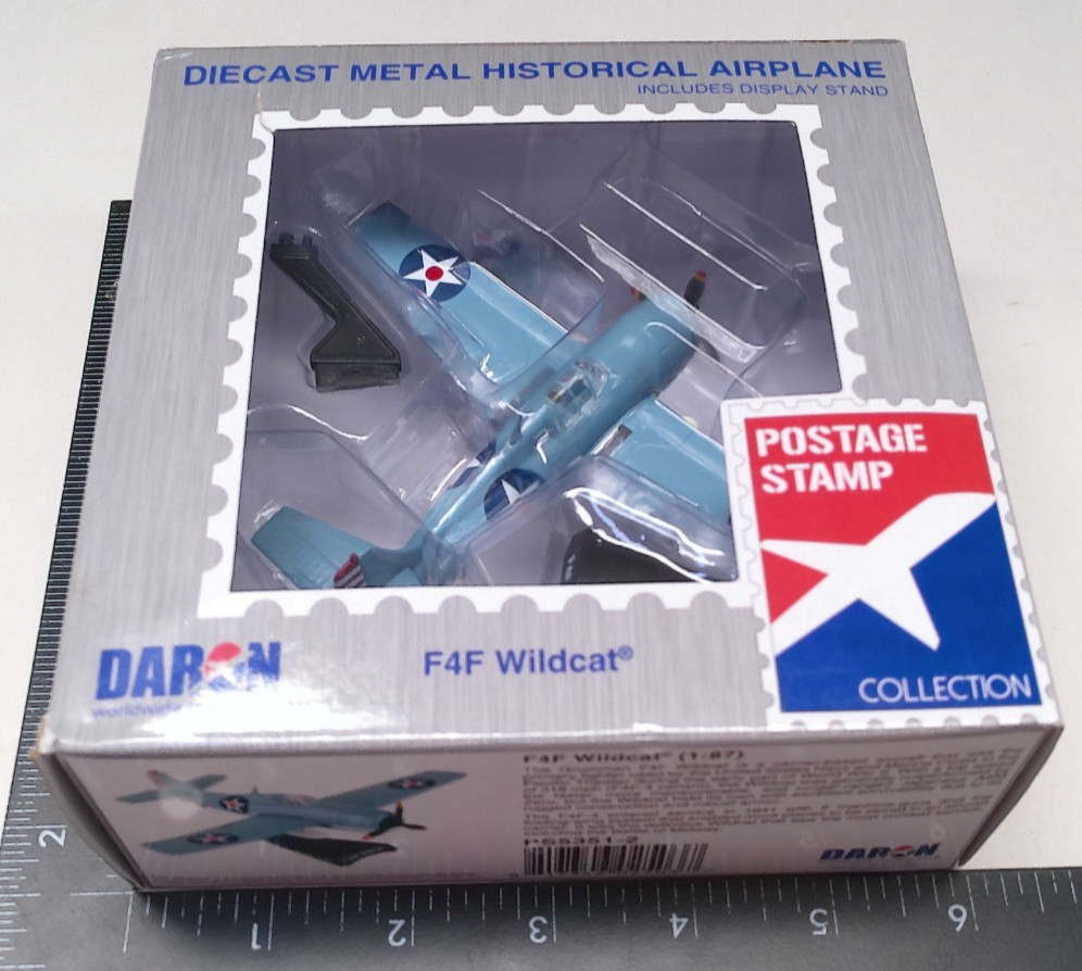1:87 F4F Wildcat Fighter Prop Grumman Plane Daron Stamp PS5351-2 NEW Dented Box