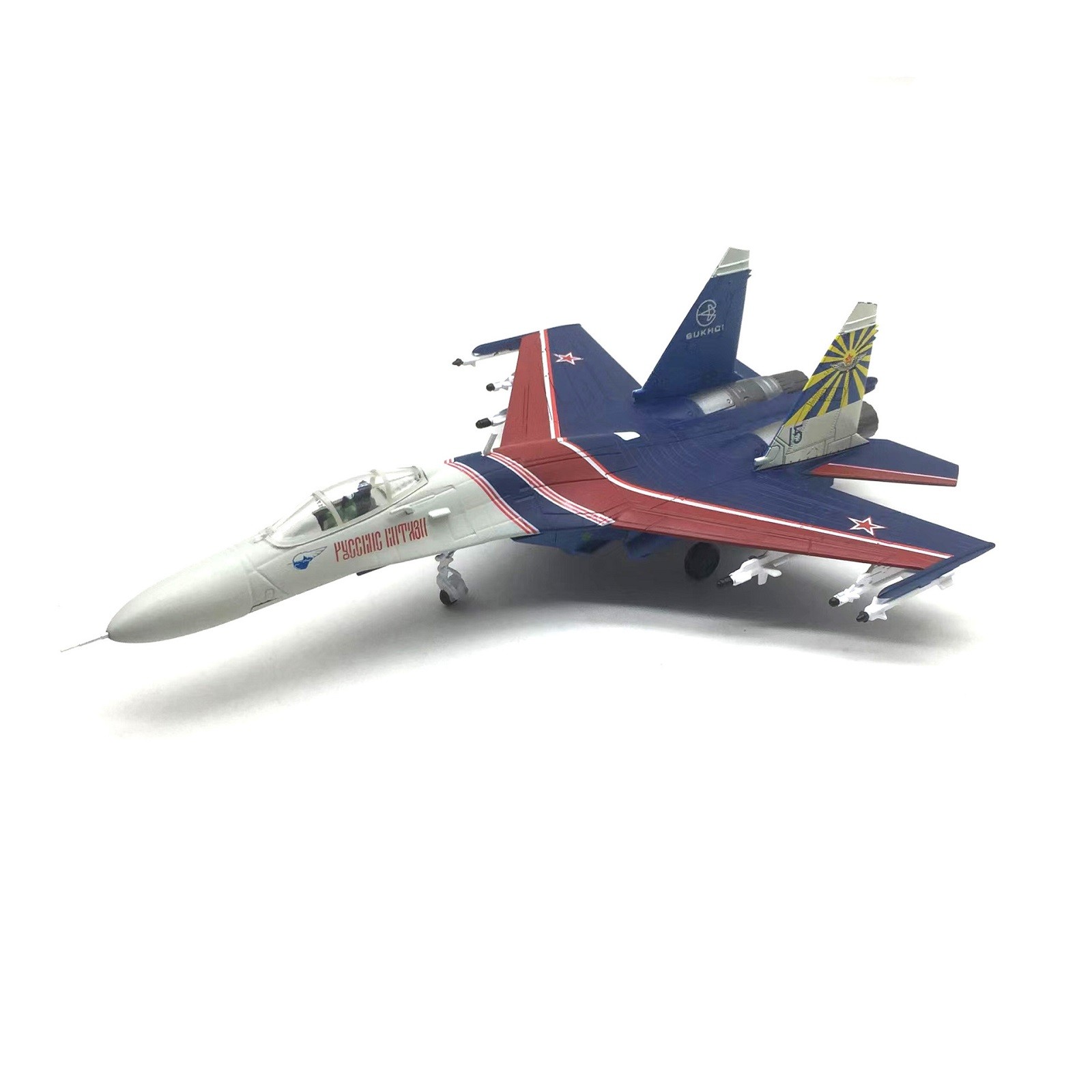 1: 100 Russian Su-27 Warrior Performance Aircraft Model Display Collection g