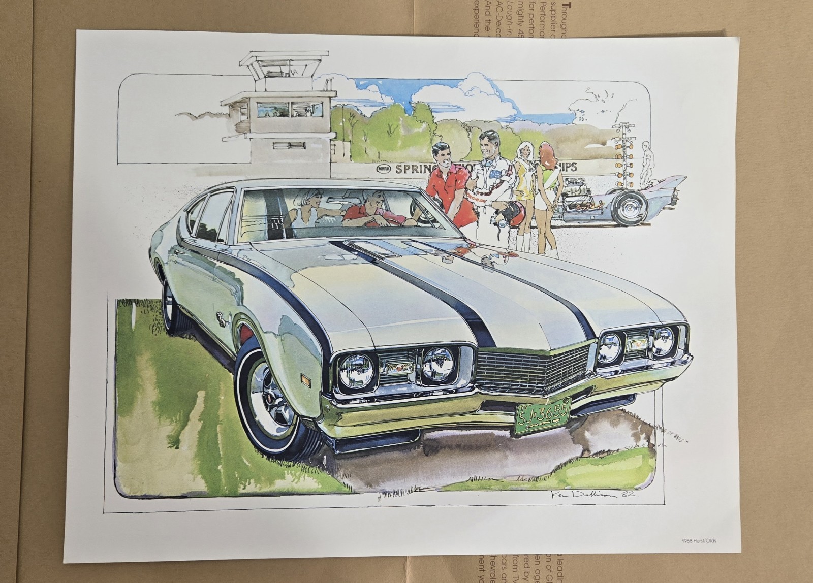 1982 Ken Dallison Print Portfolio GM Perf Camaro Z-28 Pontiac T/A GTO Hurst/Old