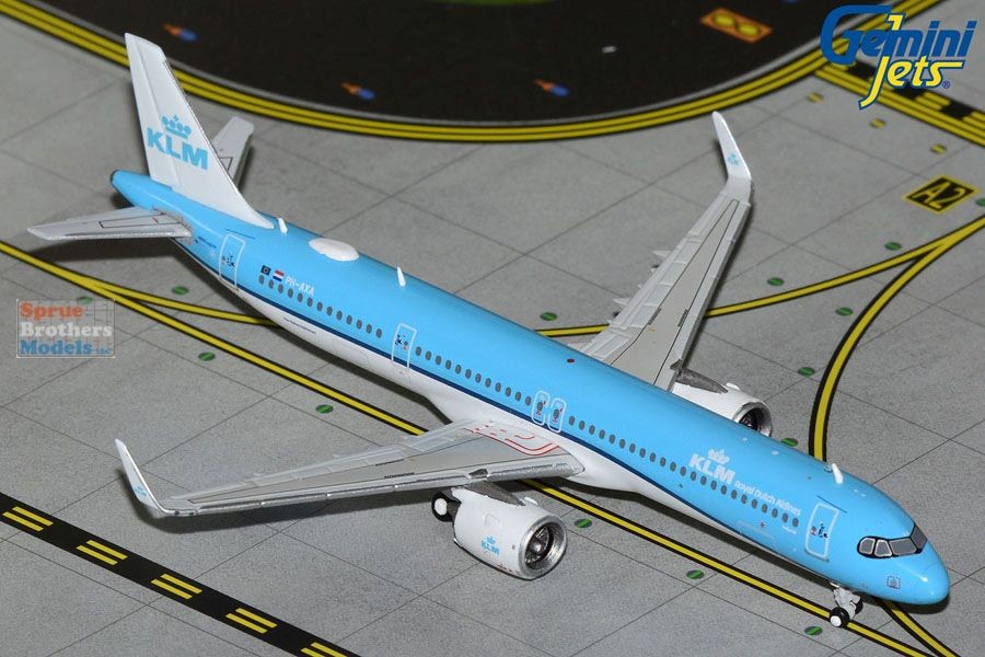 GEMGJ2291 1:400 Gemini Jets KLM Airbus A321neo #PH-AXA (pre-painted/pre-built)