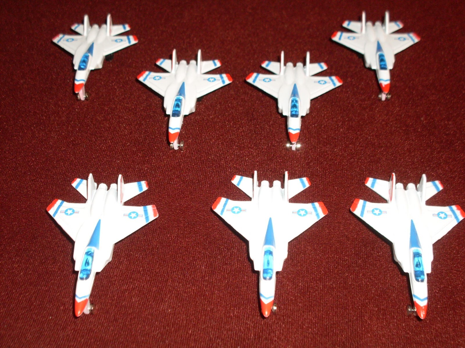 Diecast Metal Airplanes: F-15 Eagles, 3″. A nice set for a collection shelf