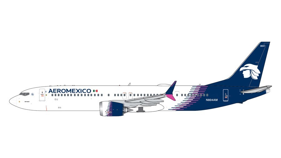 B737 MAX 9 AEROMEXICO REG: N804AM – GEMINI JETS GJAMX2416 1/400 – PRE ORDER