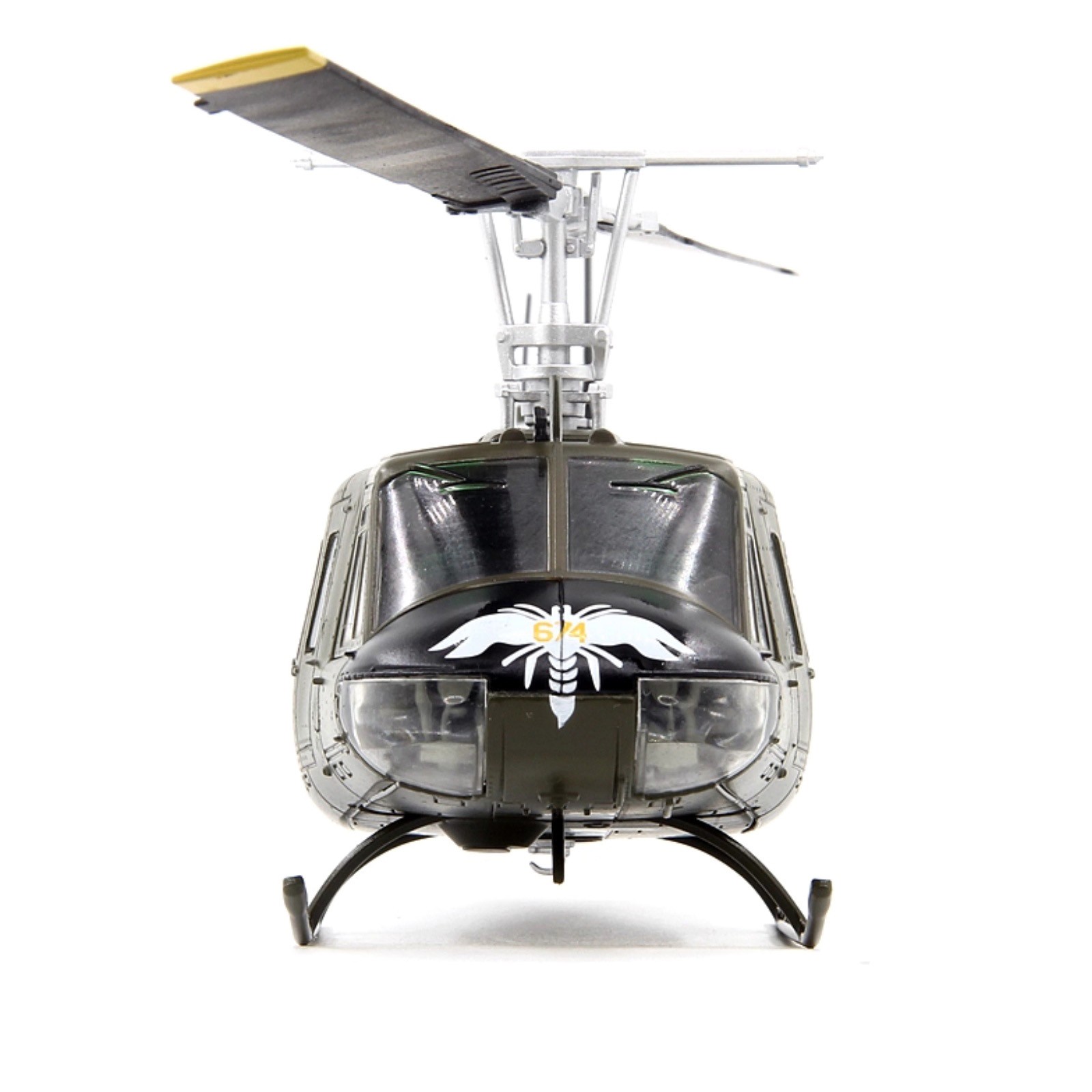 Authentic US Army Huey Helicopter Diecast Model 1:48 Scale with Rotating Blades
