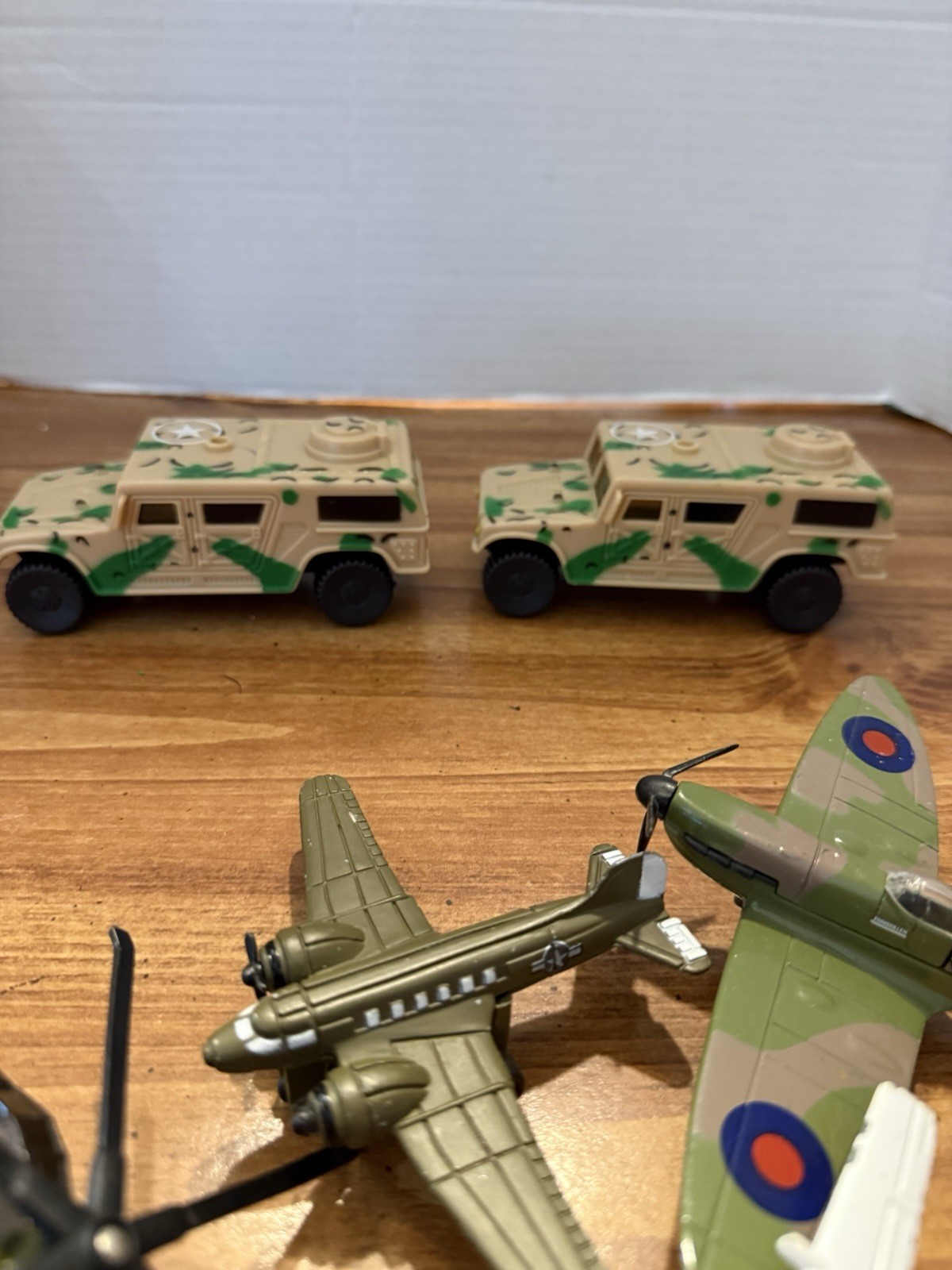 Lot Of 6 Military Miniature Vehicles Metal And Plastic