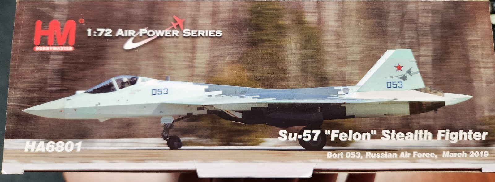 Hobby Master 1:72 HA6801 Su-57 Felon Stealth Fighter, Bort 053 Russian AF, 2019