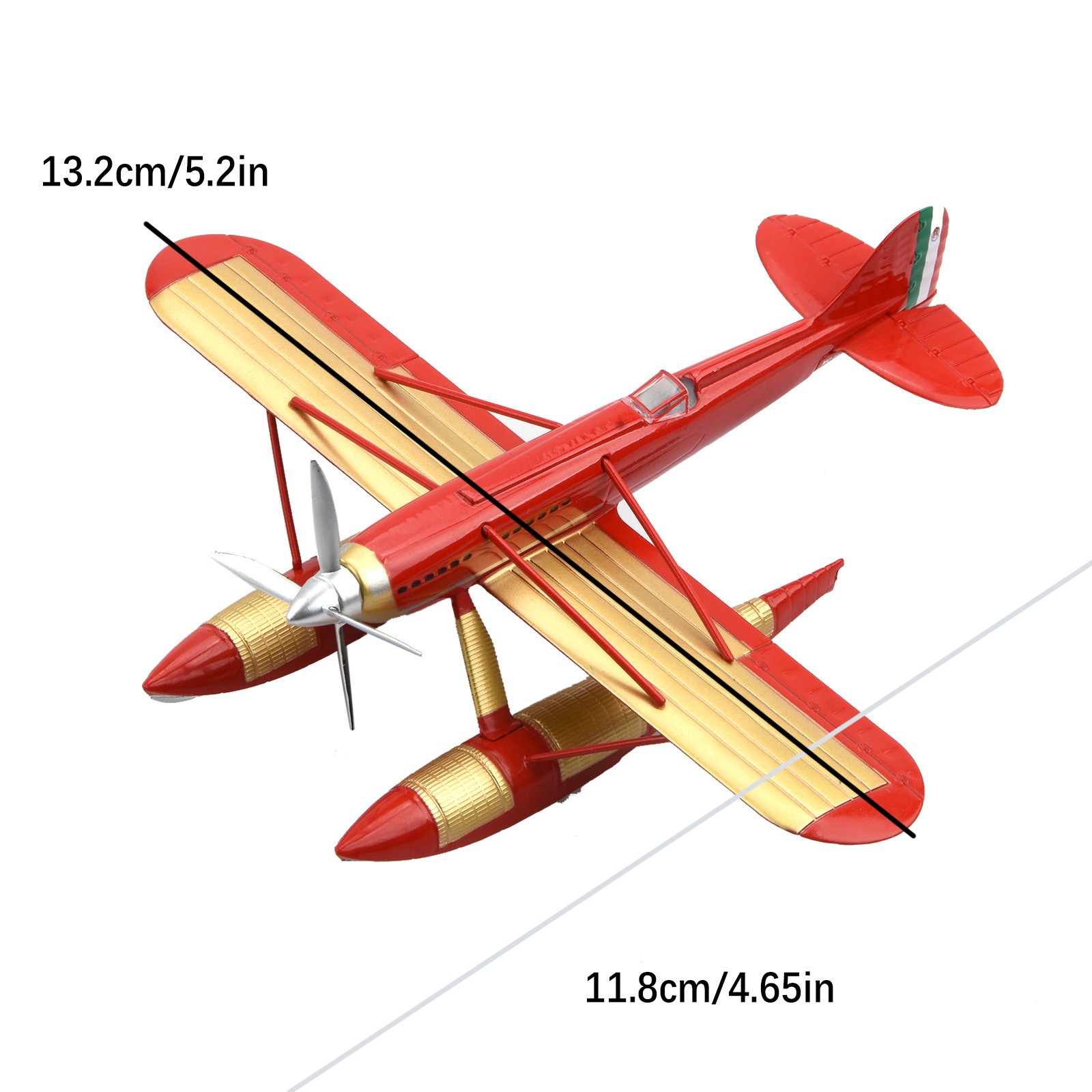 New 12cm Diecast 1/72 Italy Macchi MC.72 Racing Seaplane Finished Model Gift