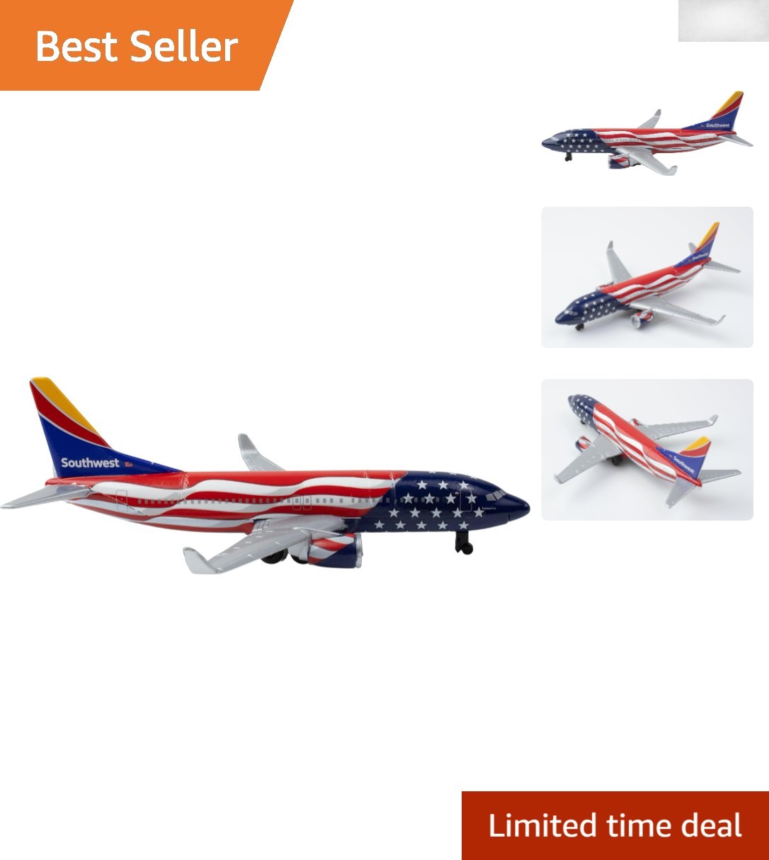 Authentic Southwest Freedom One Die-Cast Airplane Model – Perfect for Kids 3+