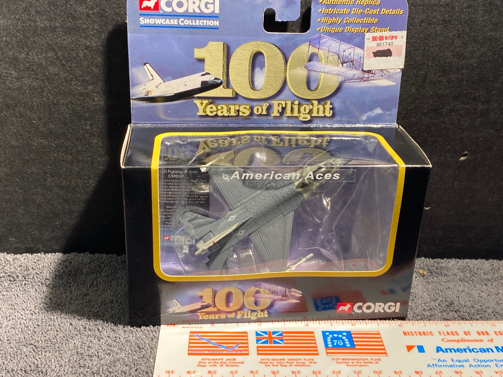 CORGI 100 YEARS OF FLIGHT F-16 FIGHTING FALCON DIECAST REPLICA MODEL