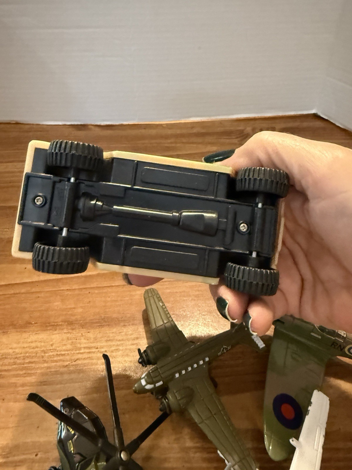 Lot Of 6 Military Miniature Vehicles Metal And Plastic
