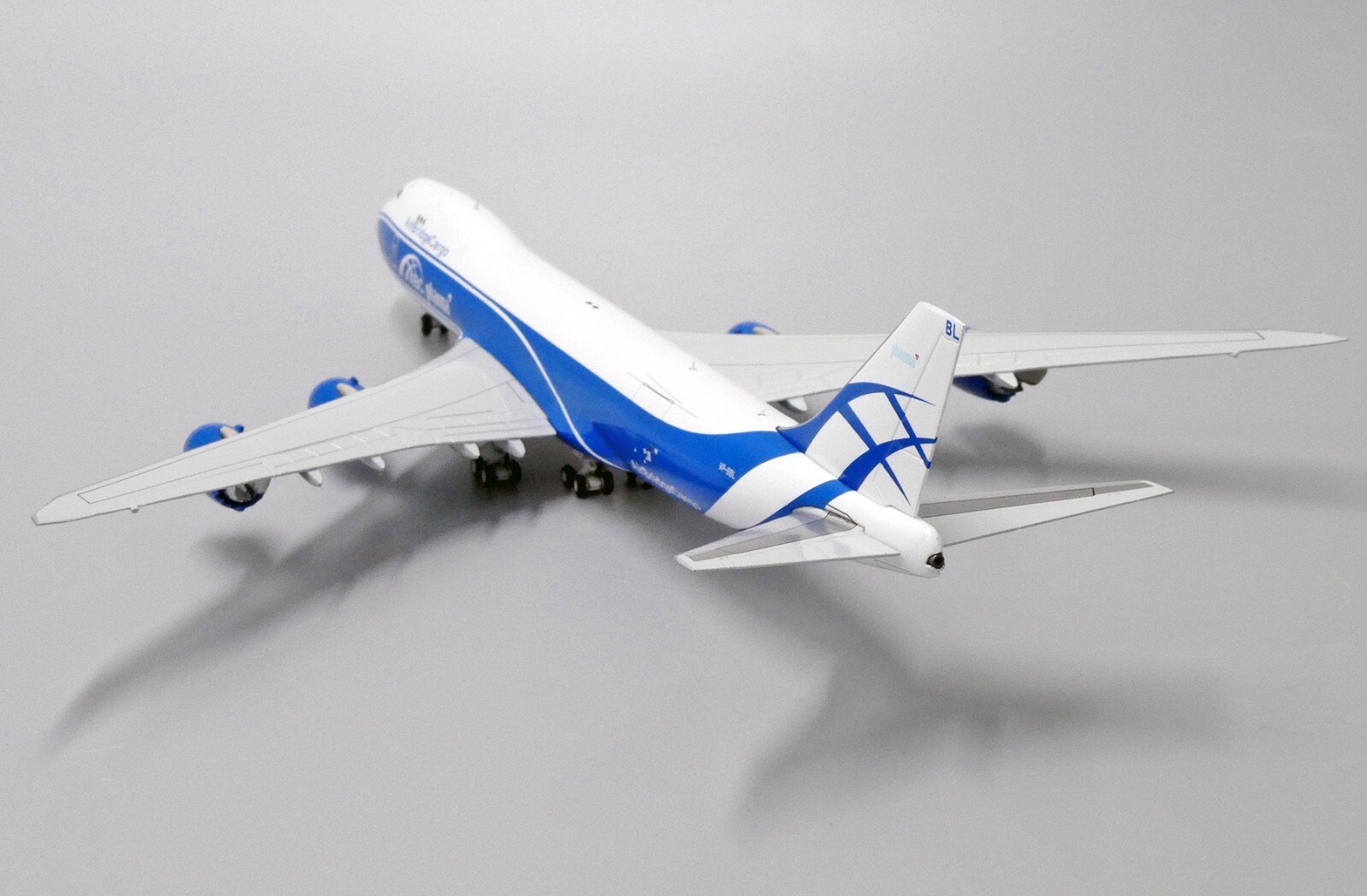 JC Wings 1:400 AirBridgeCargo Boeing B747-800F ‘Pharma’ VQ-BBL Diecast Model