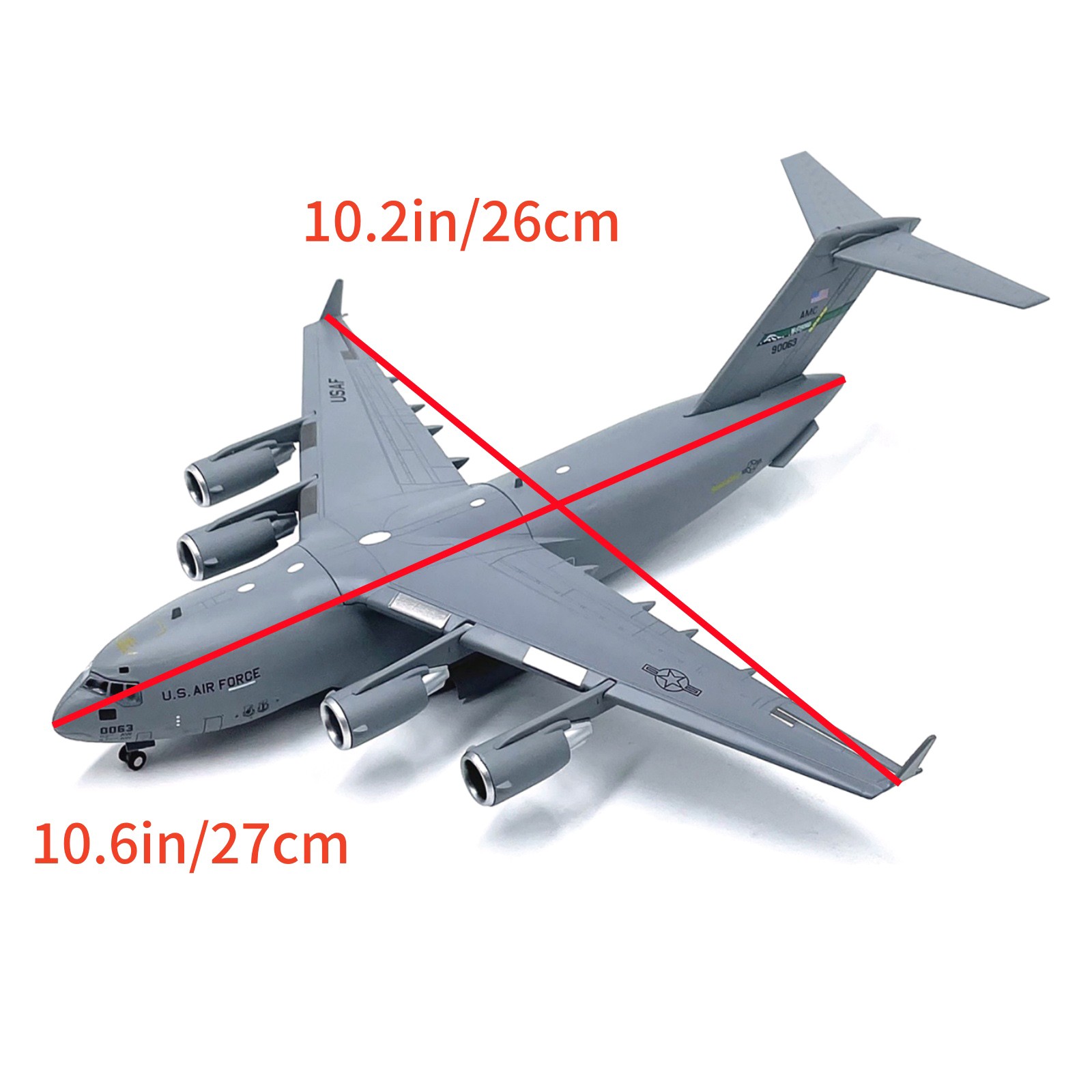 C-17 Globemaster III Aircraft Model 1:200 Scale Alloy For Military Display Gift
