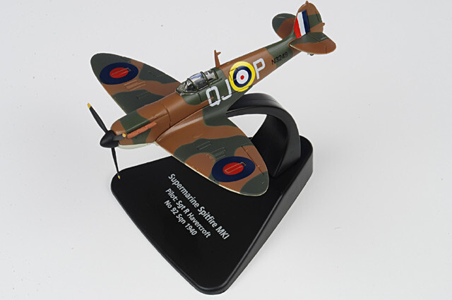 AC001 Oxford Diecast Spitfire Mk I 1/72 Model N3249 RAF No.92 Sqn