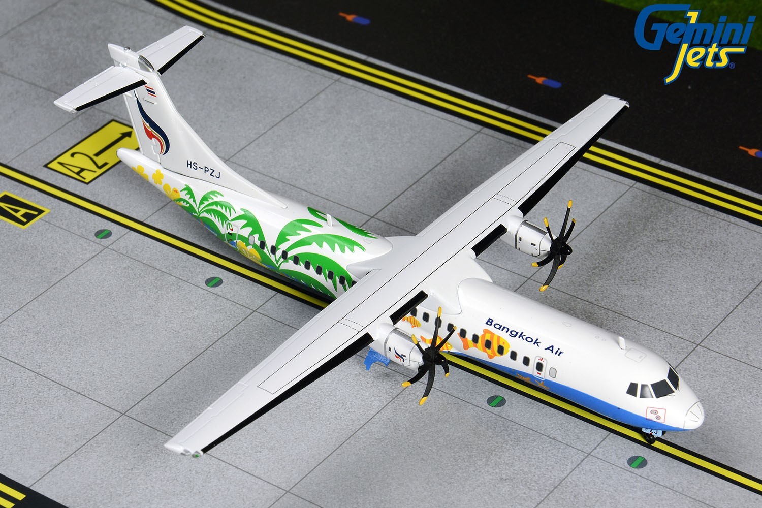 Bangkok Airways ATR 72-600 HS-PZJ Koh Samui GeminiJets G2BKP827 Scale 1:200 RARE