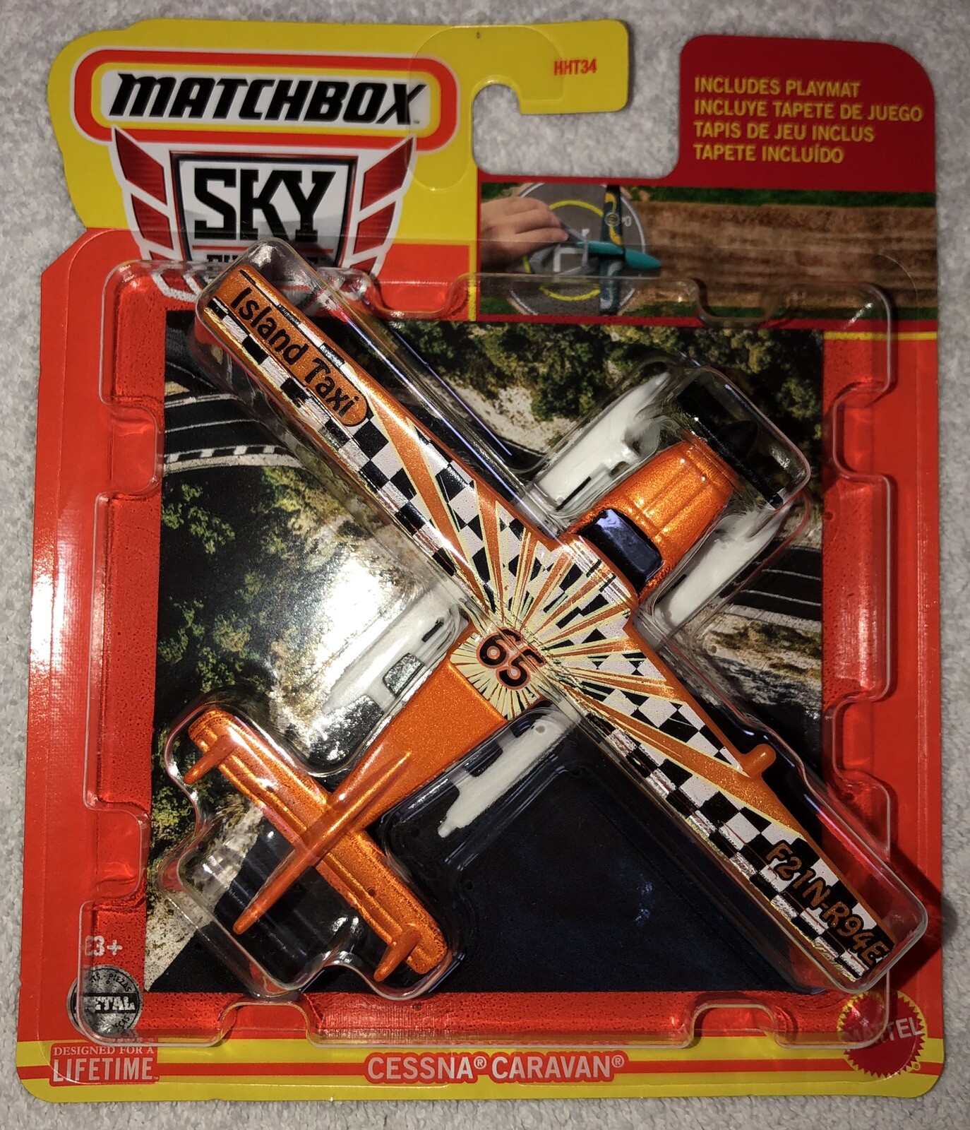 Matchbox Sky Busters #27/32 Cessna Caravan ORANGE | ISLAND TAXI | FSC NEW