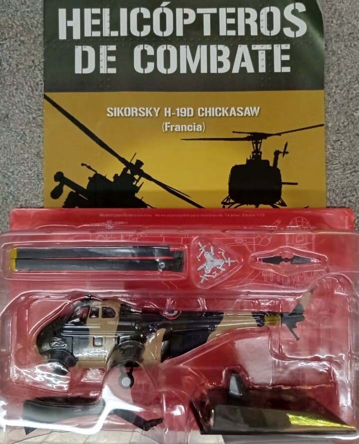 SIKORSKY H-19D CHICKASAW – FRANCE – COMBAT HELICOPTERS – 1:72 Diecast