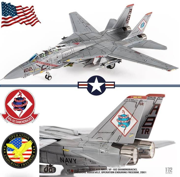 JC Wings 1/72 F-14B Tomcat US Navy VF-102 Diamondbacks Op. Enduring Freedom 2001