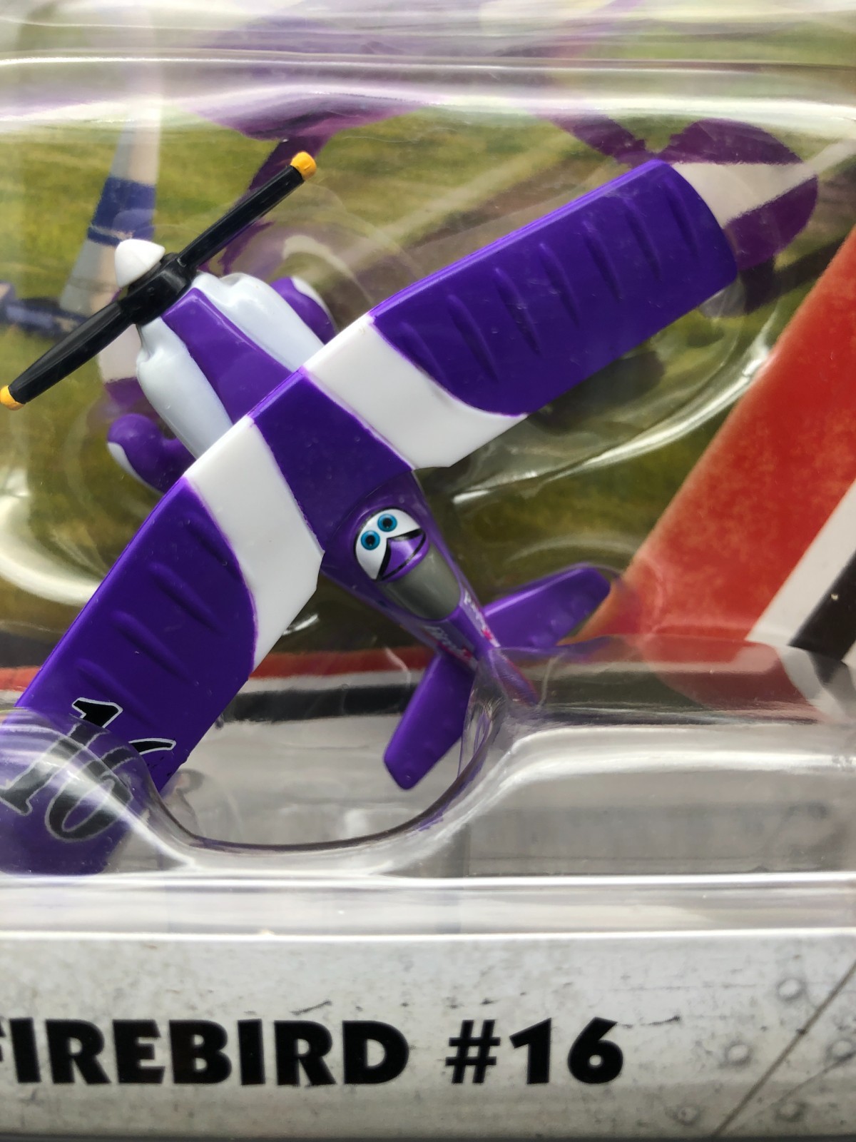 Disney Pixar Planes Firebird Nebraska Trails Purple Racer WAG 1:55 Bi-Plane 2015