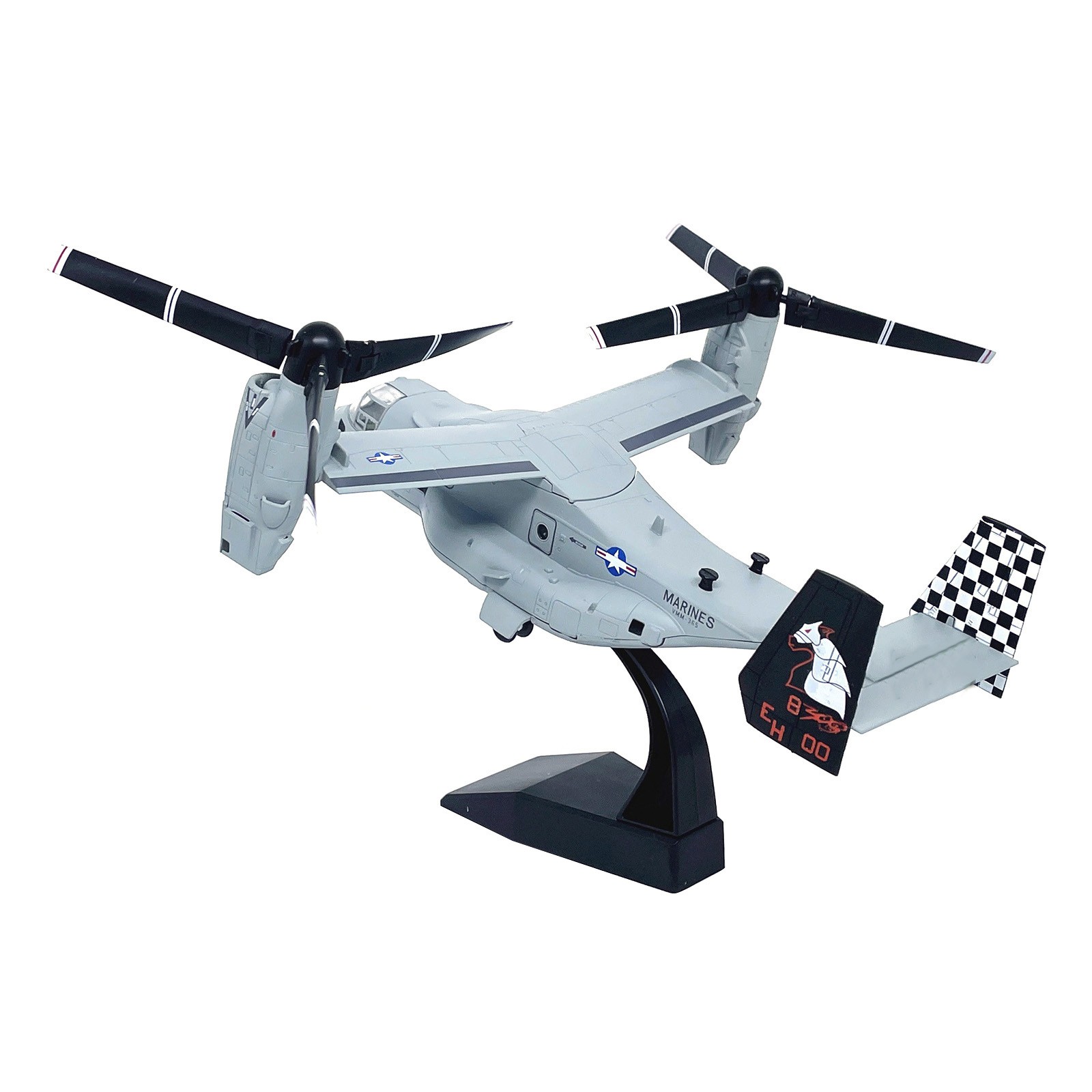 V-22 Osprey Tiltrotor Military Aircraft Model 1:72 Scale Alloy 24cm Display