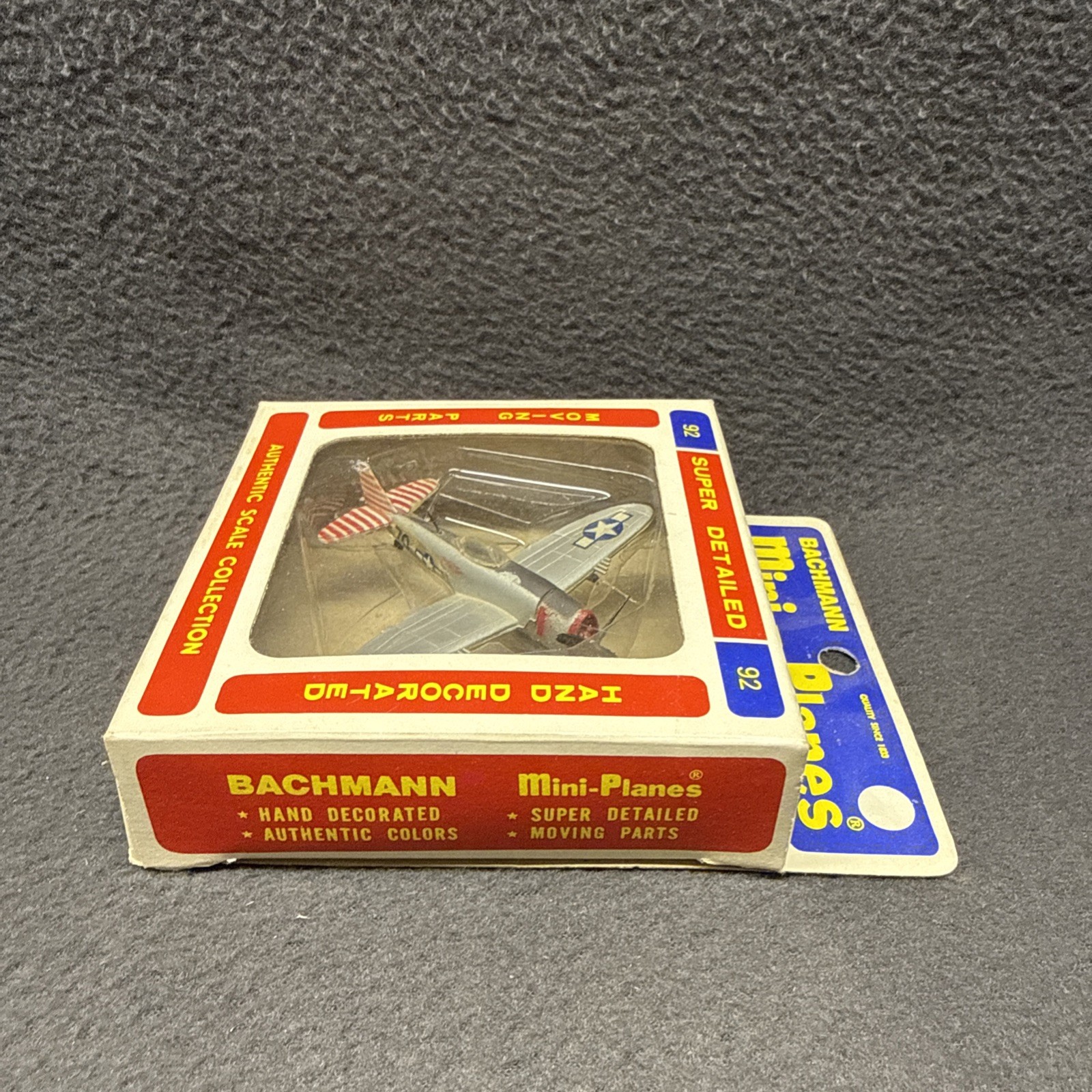 Bachmann Mini-Planes P-47 D Thunderbolt WWII Airplane 1/87 Plastic Hong Kong