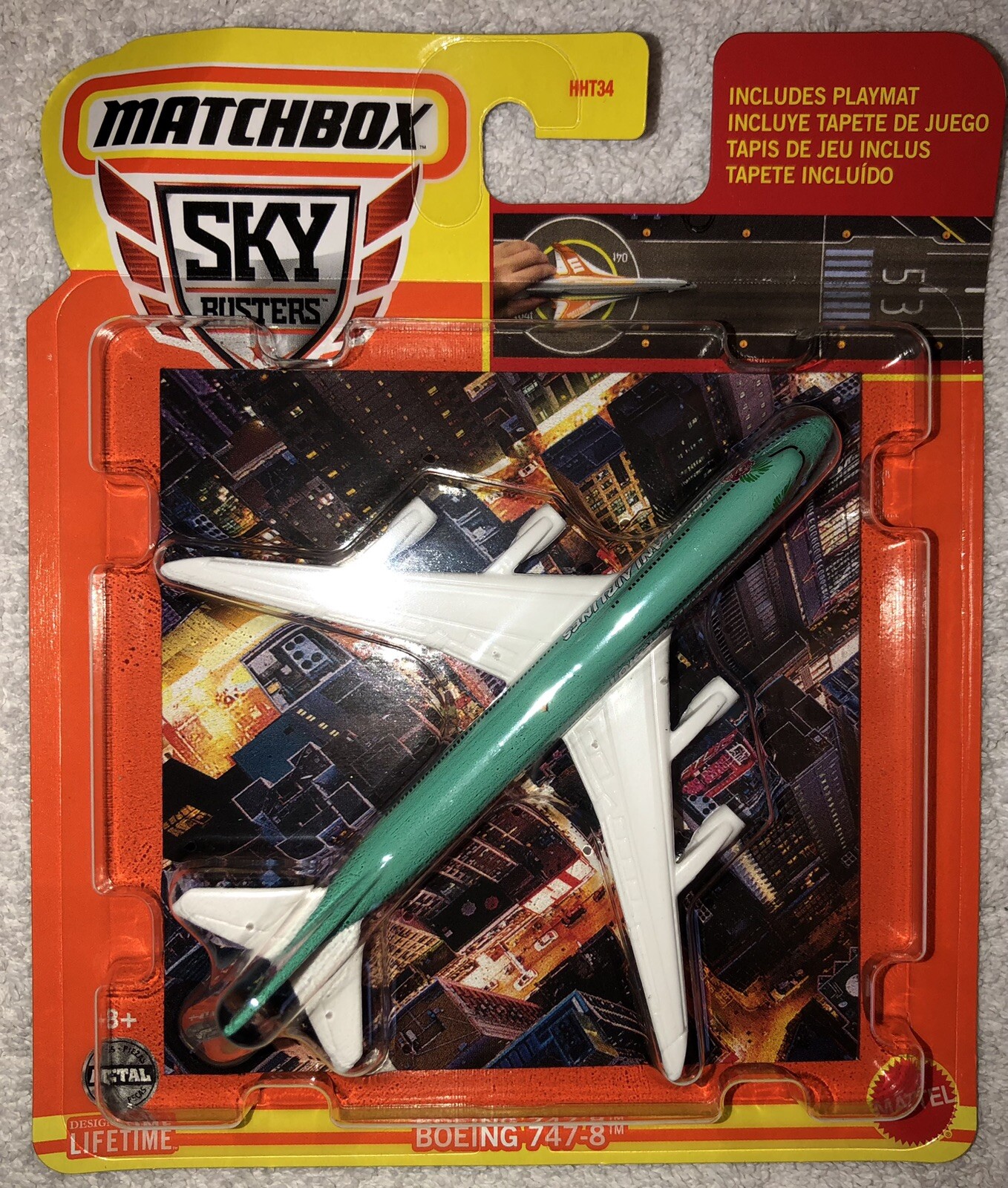 Matchbox Sky Busters #06/32 Boeing 747-8 GREEN | LOKELANI AIRLINES | 2023