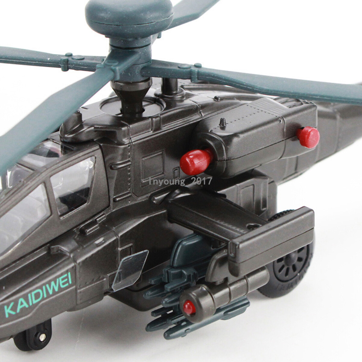1:64 Boeing AH-64D Apache Helicopter Model Diecast Toy Vehicle Airplane Toys