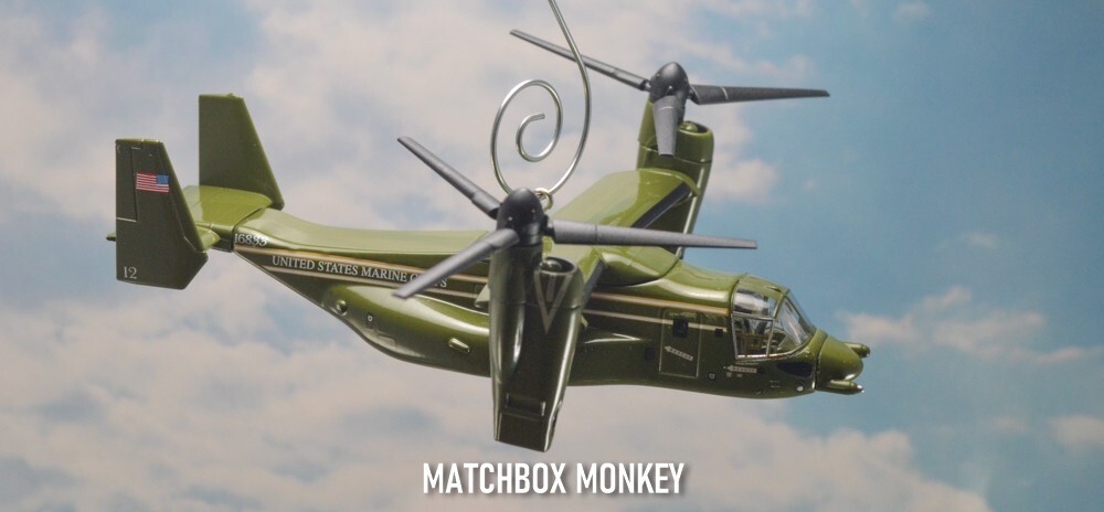 Bell Boeing V-22 Osprey US MARINES One Military HMX-1 Custom Christmas Ornament