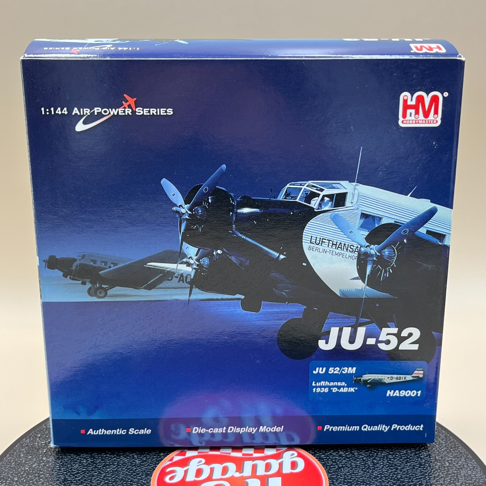 Hobby Master 1:144 JU-52/3M Lufthansa 1936 D-ABIK Diecast model HA9001