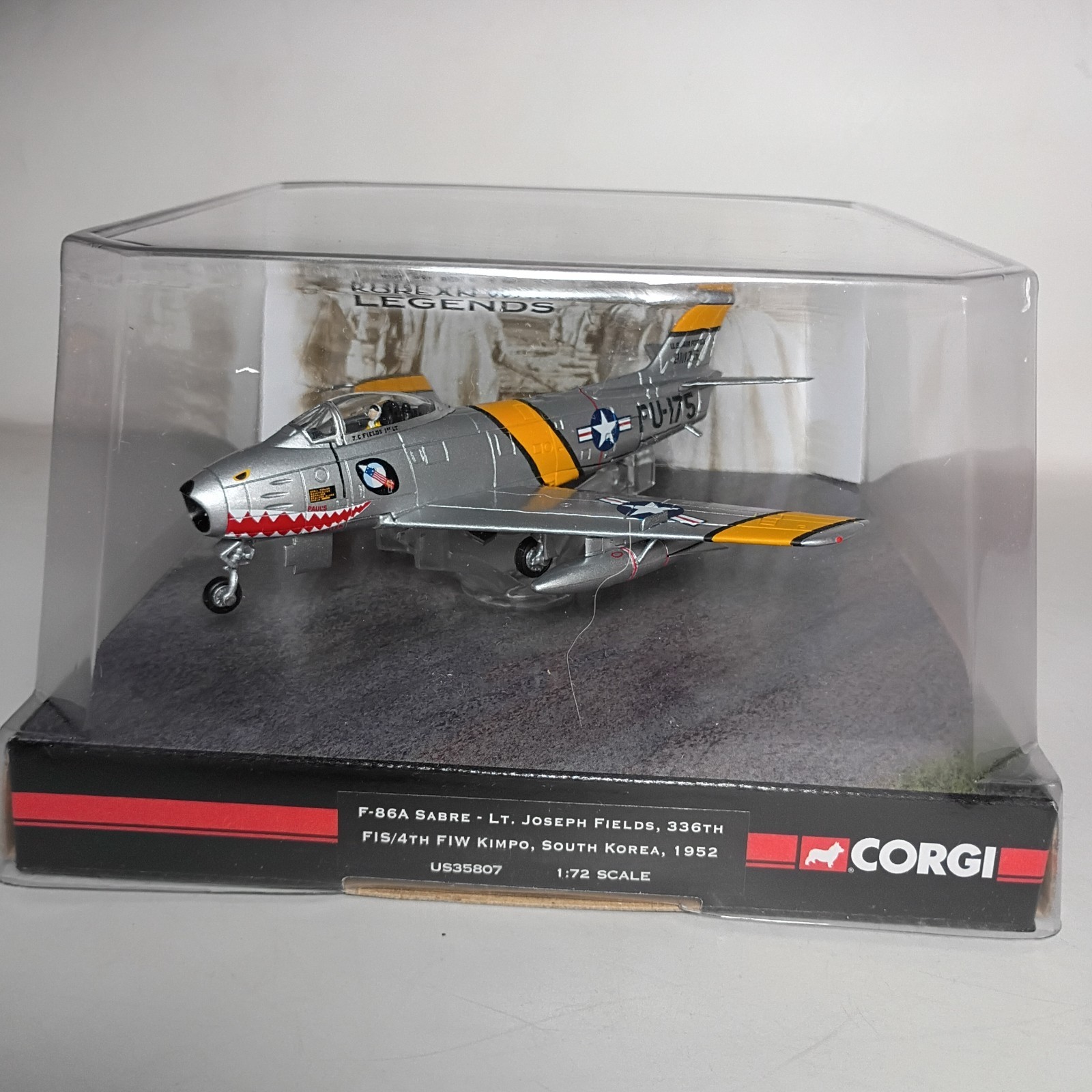 Corgi US35807 F86A Sabre LT- Joseph Fields 336th South Korea 1952 scale 1:72