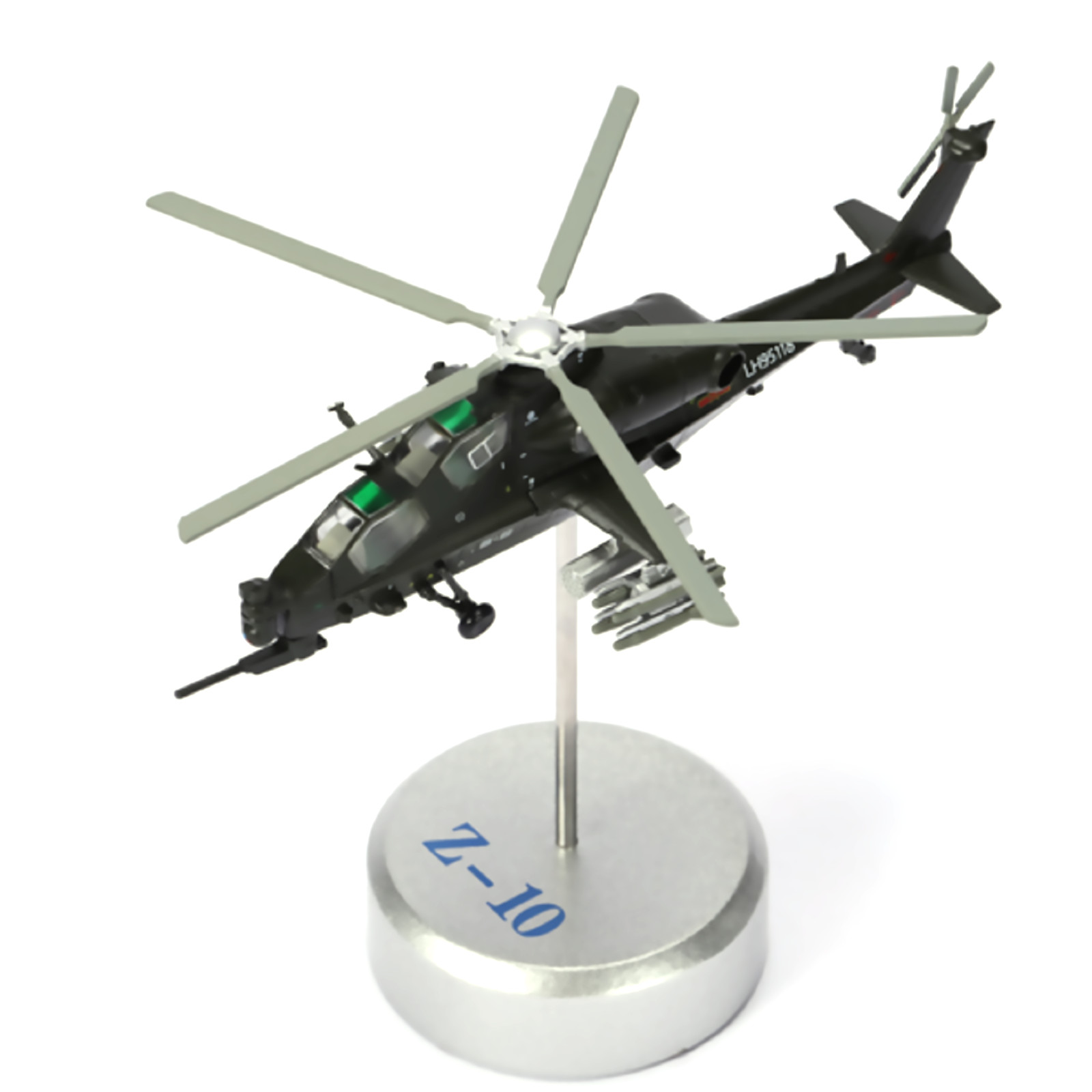 1/100 Chinese Armed WZ-10 Helicopter Model Military Aircraft Craft Collection
