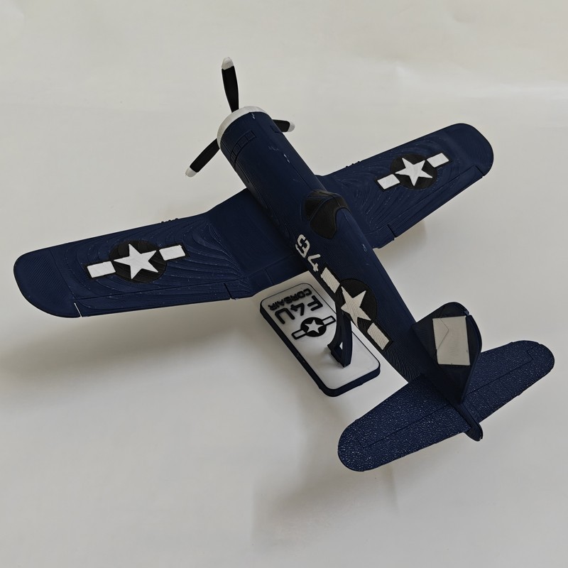 1:48 WW2 US Navy Vought F4U Corsair Fighter Model 3D Printed Military Collection