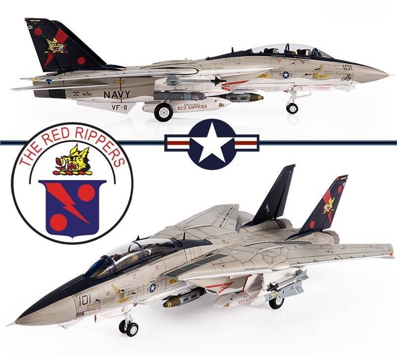 F-14B Tomcat USN VF-11 Red Rippers, Last F-14 Cruise, JC Wings JCW-72-F14-010