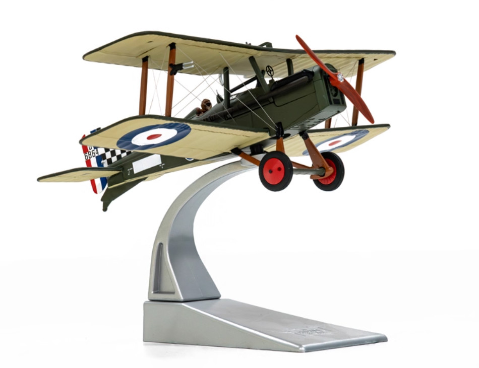 1:48 Corgi Royal Aircraft Factory SE5a RAF No74Sqn Biplane Fighter Diecast Model