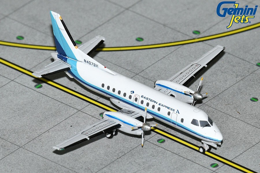 Eastern Express/Bar Harbor Saab 340A Gemini Jets GJEAL1251 Scale 1:400 IN STOCK