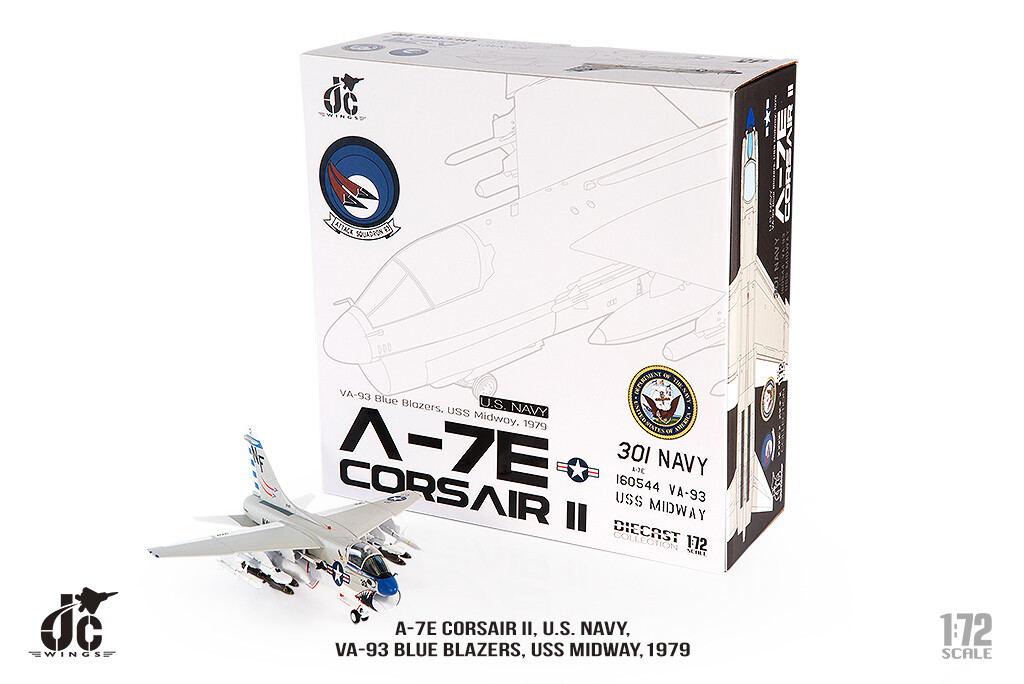 1:72 JC Wing A-7E CORSAIR I.U.S.NAVY,VA-93,1979 Fighter Diecast Aircraft Model