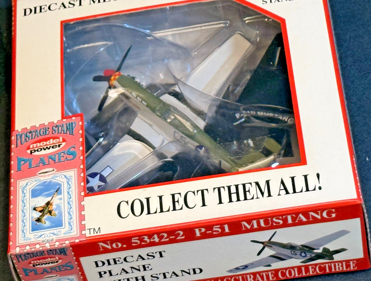P-51D Mustang – WWII Fighter – Postage Stamp Planes #5342-2 Diecast 1:100