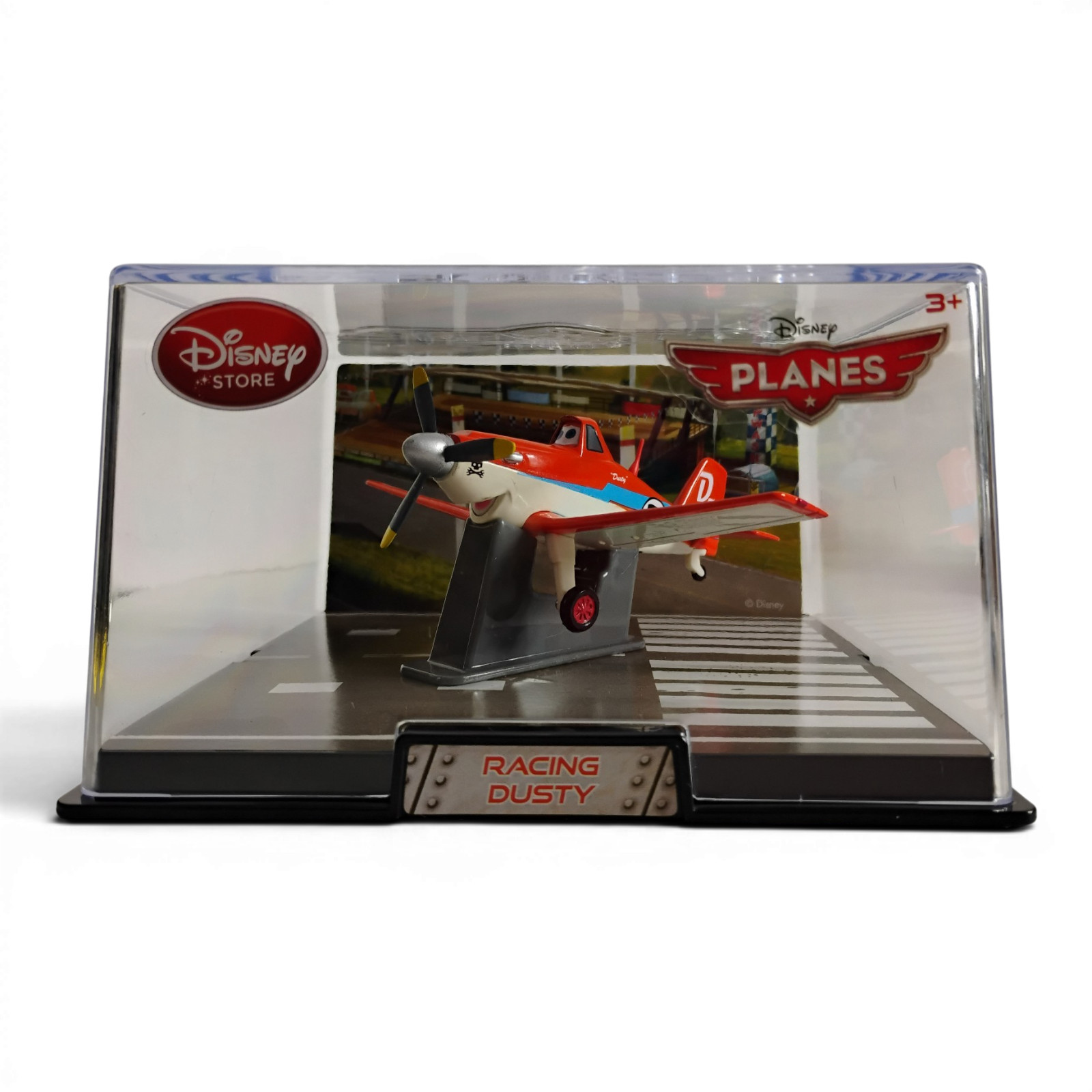 Disney Pixar Planes Racing Dusty with Display Case Stand 1:55 Scale