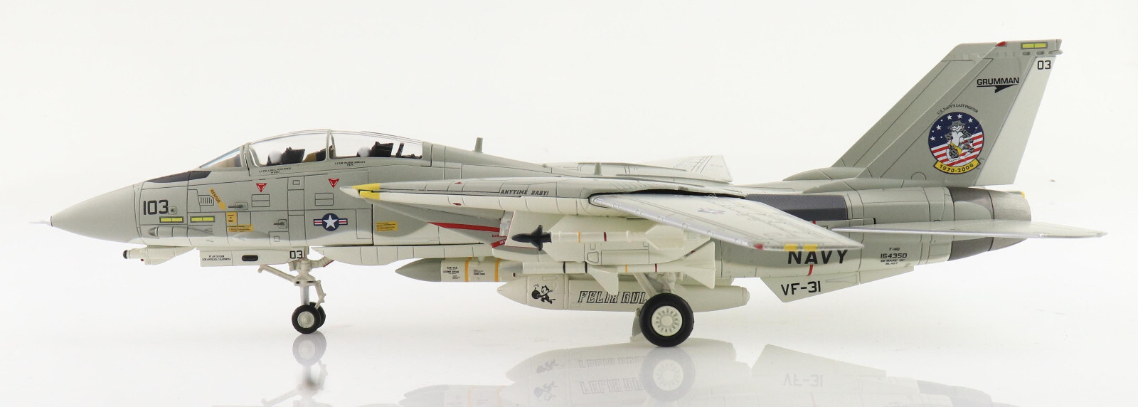 HA5252 1/72 F-14D Tomcat Sunset US Navy VF-31 Tomcatters AJ103 2006