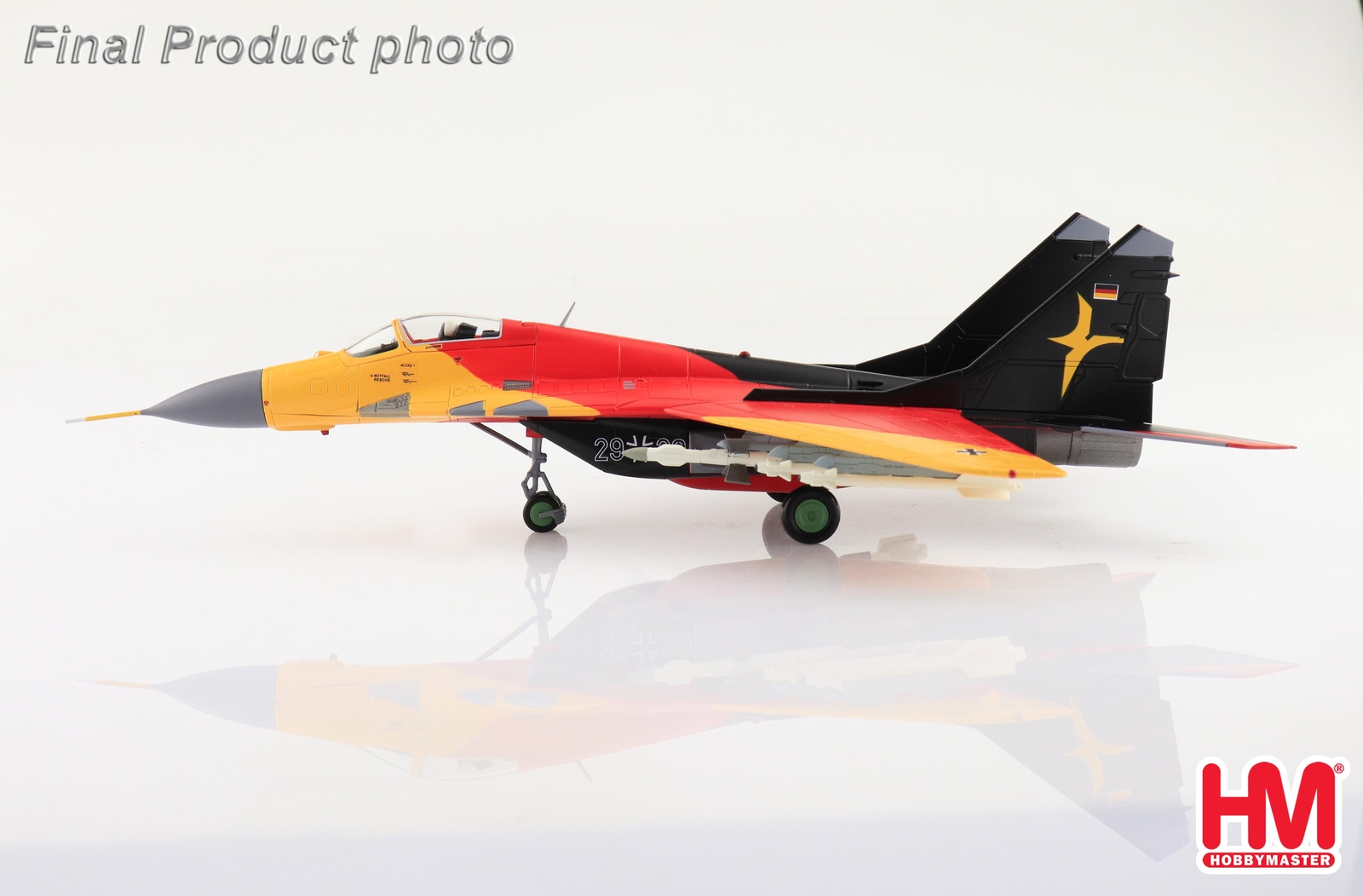 1:72 HM MIG-29 Fulcrum JG-73 Steinhoff Laage Air Base 2001 Fighter Diecast Model
