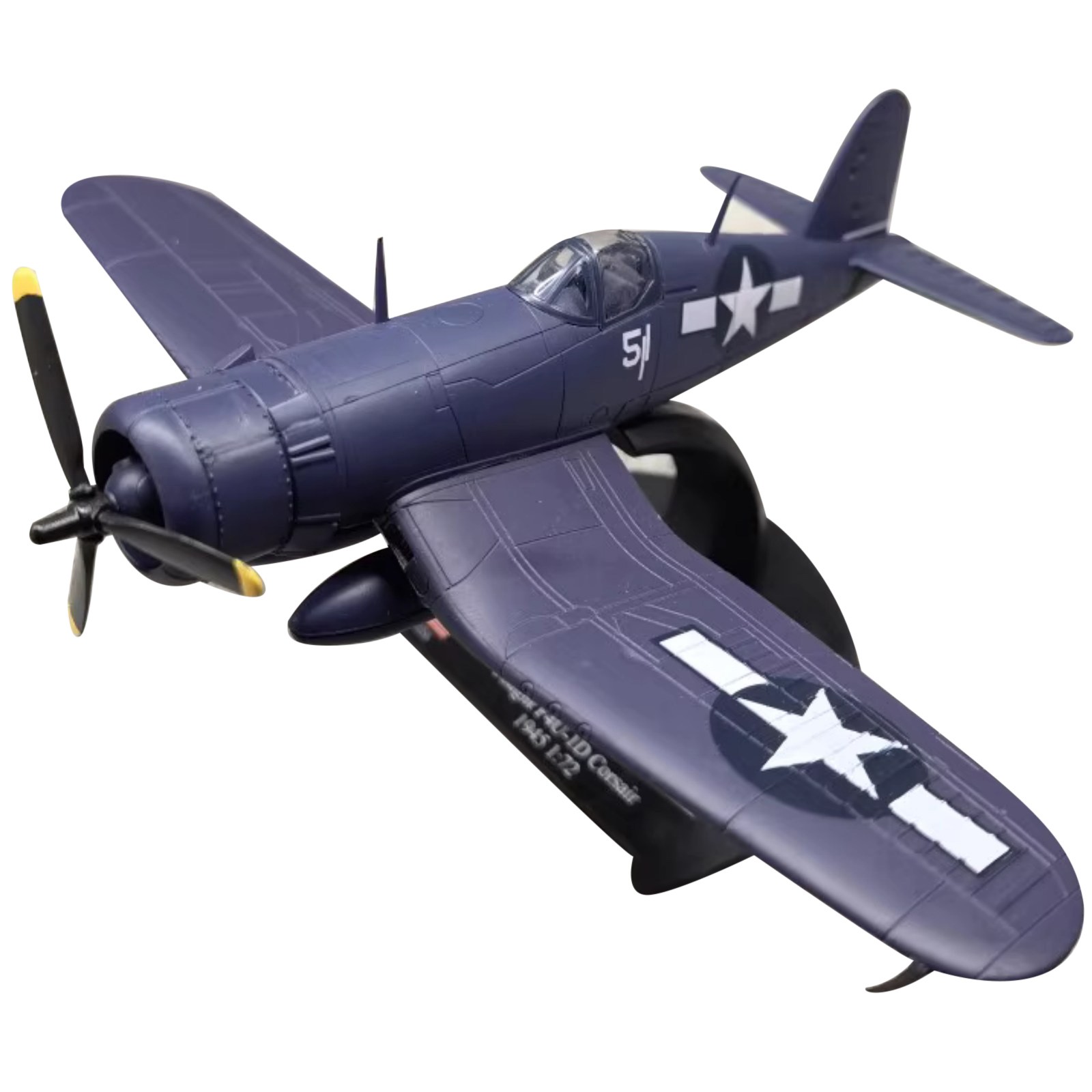 High Simulation 15cm Diecast Alloy 1/72 WWII USA Navy F4U Corsair Fighter Model