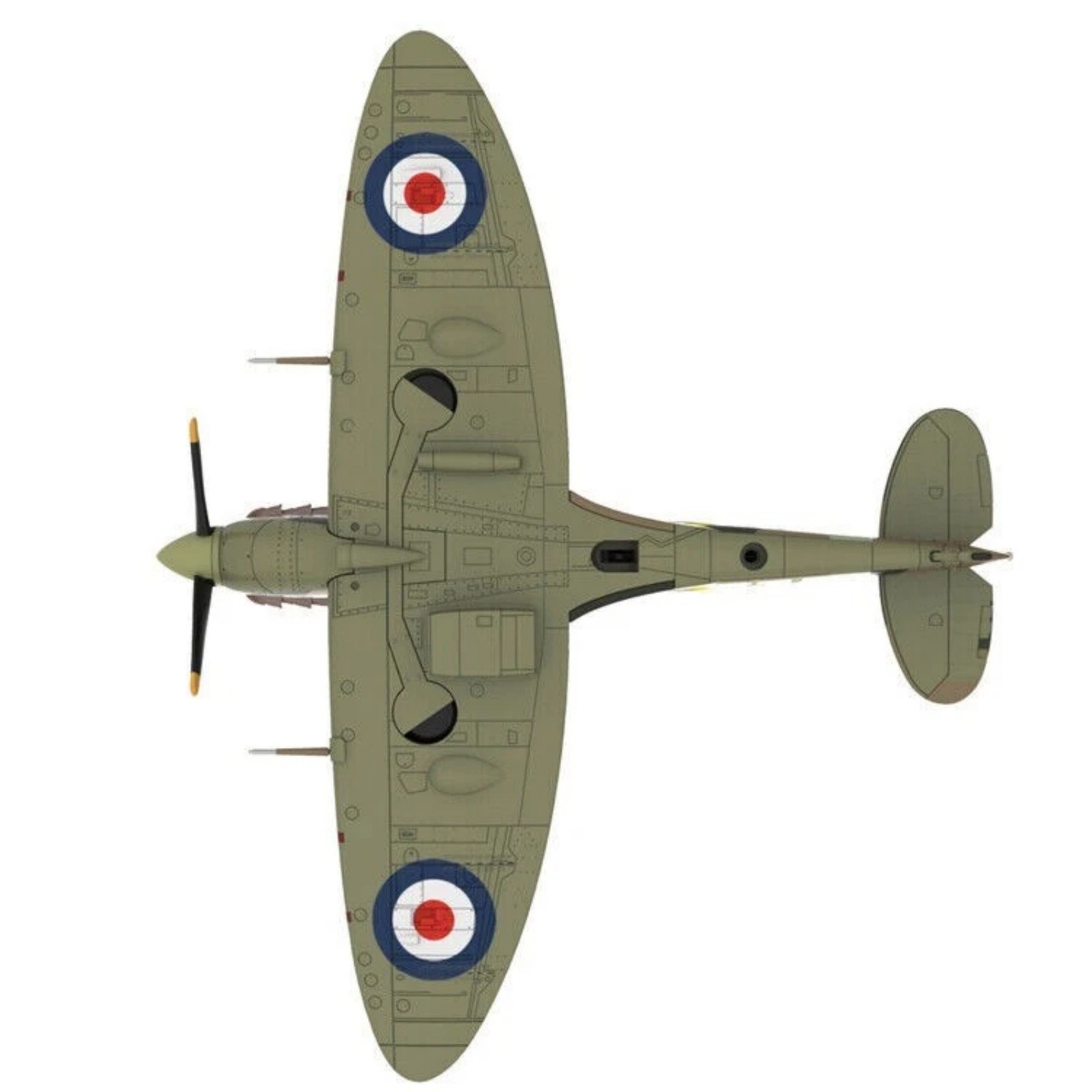 1:72 Supermarine Spitfire Mk Vb Fighter Diecast Metal Model Plane 13cm Length