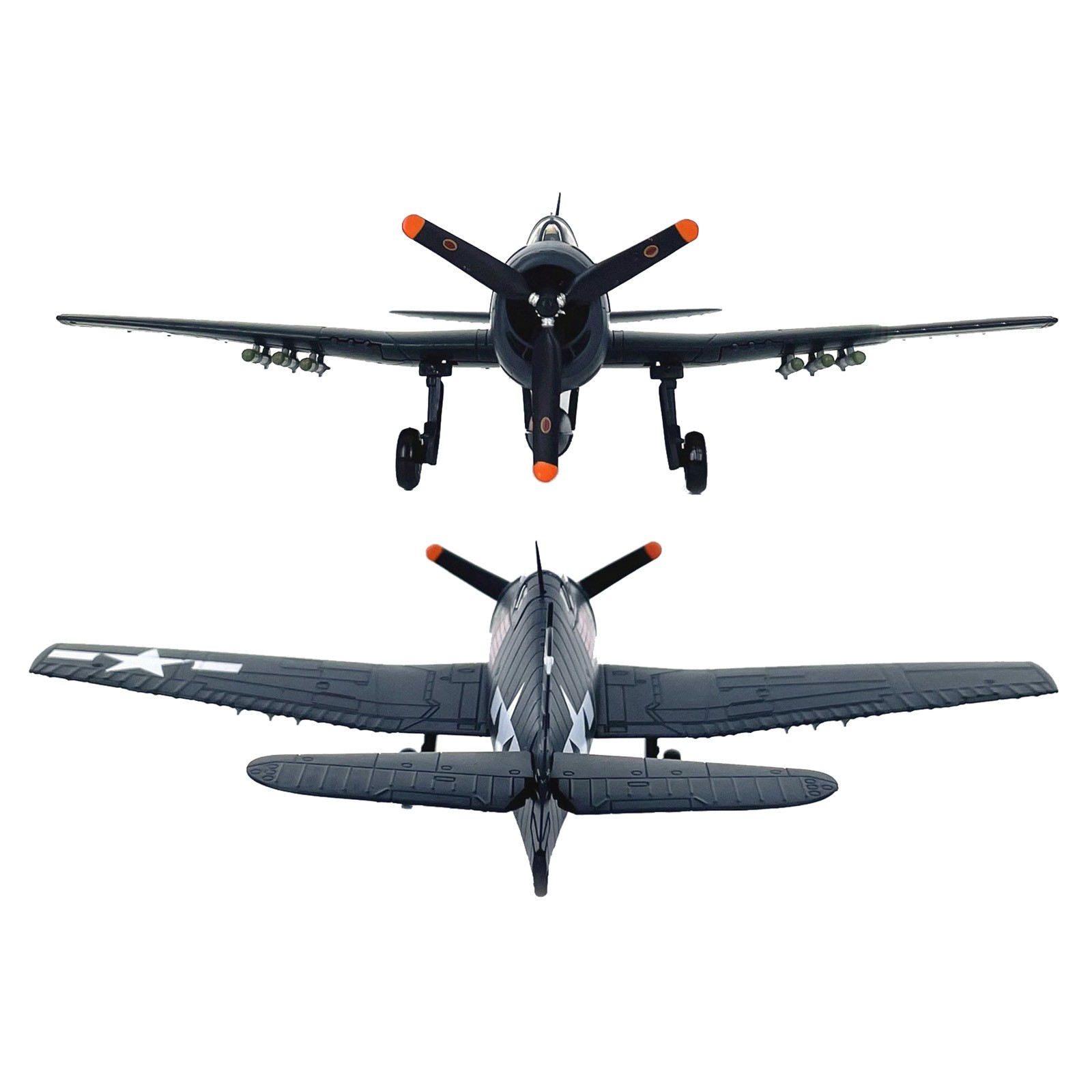 WWII Fighter Aircraft Model F6F Hellcat 1:72 Scale For Alloy Display