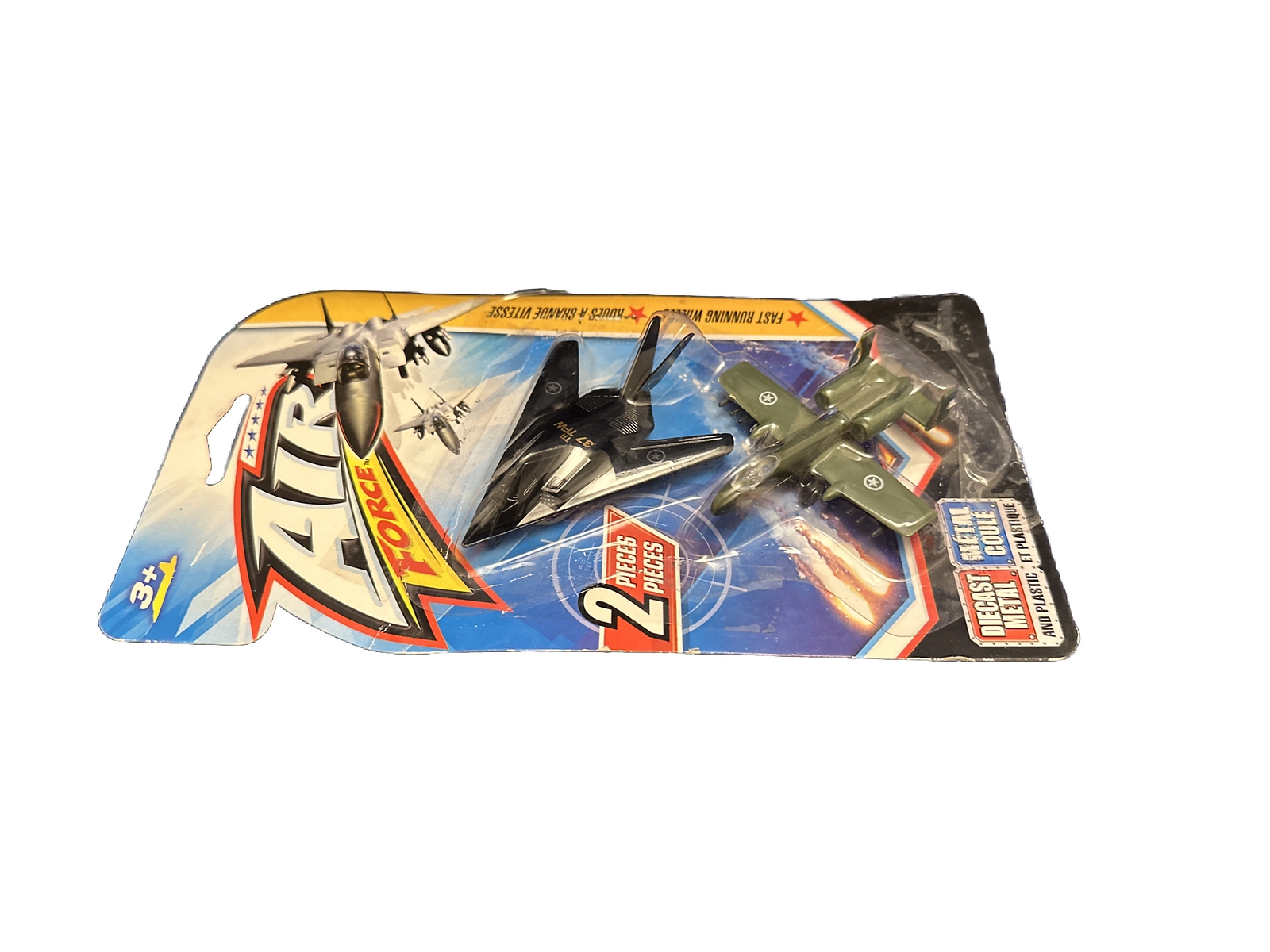 Vintage AIR FORCE JET 2 Piece Set Diecast NEW Ages 3+ (2)
