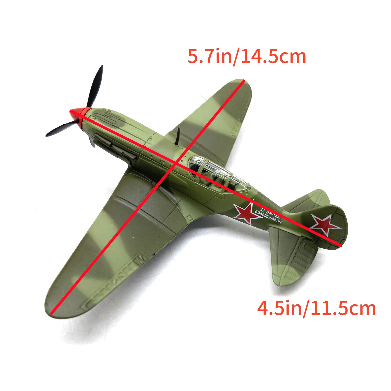 Collectible 1/72 Scale Mikoyan MiG-3 Fighter Model Aircraft 11.5cm