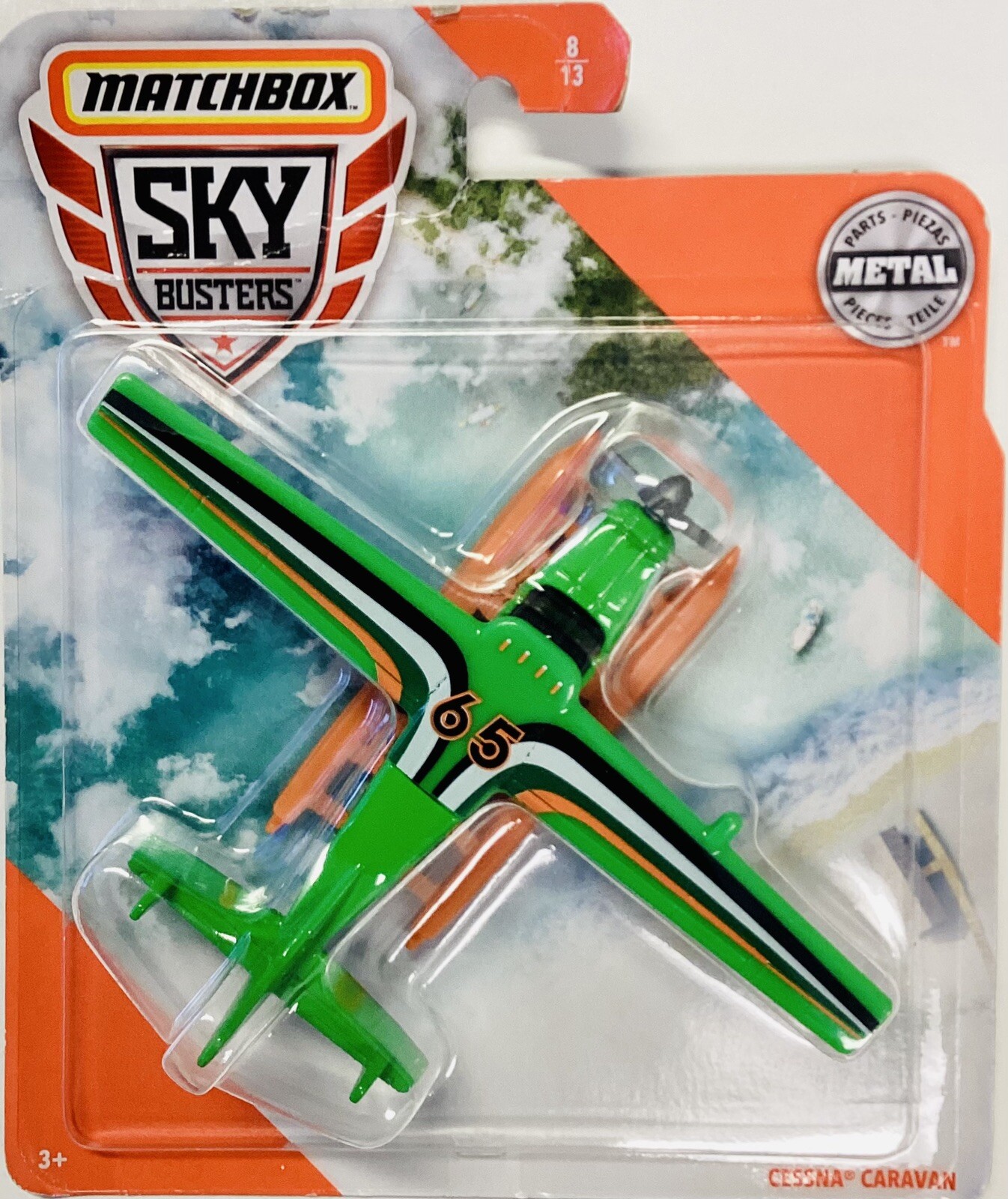 Matchbox SkyBusters Cessna Caravan Airplane- Green
