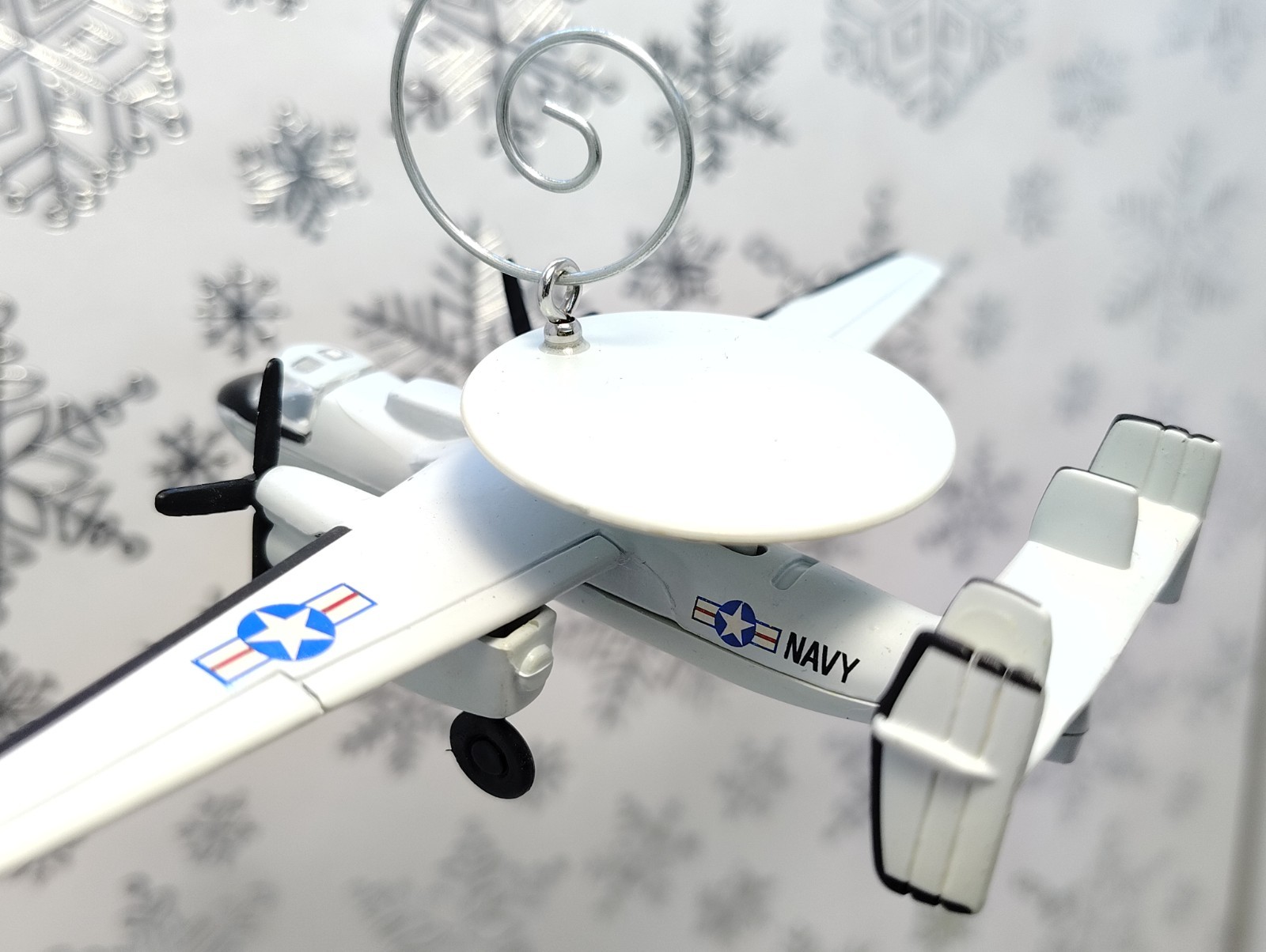 USAF Navy Grumman E-2C Hawkeye Custom Christmas Ornament Diecast Air Force Craft